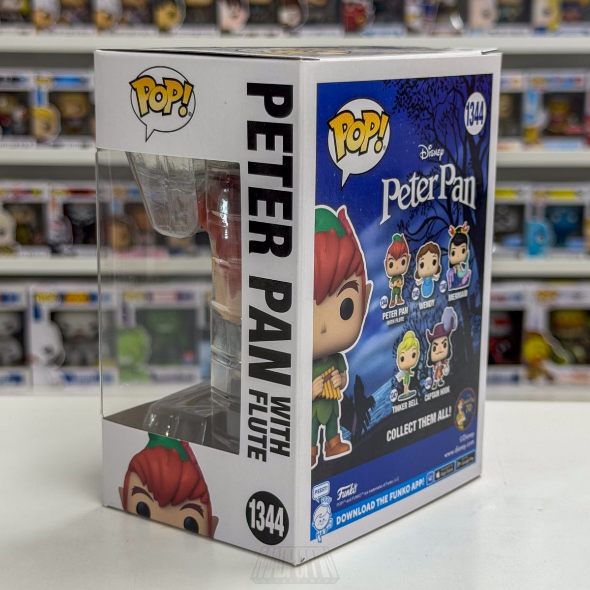 Funko Pop Disney Peter Pan w/Flute 1344 Never Land Pirates Fantasy Vinyl Figure