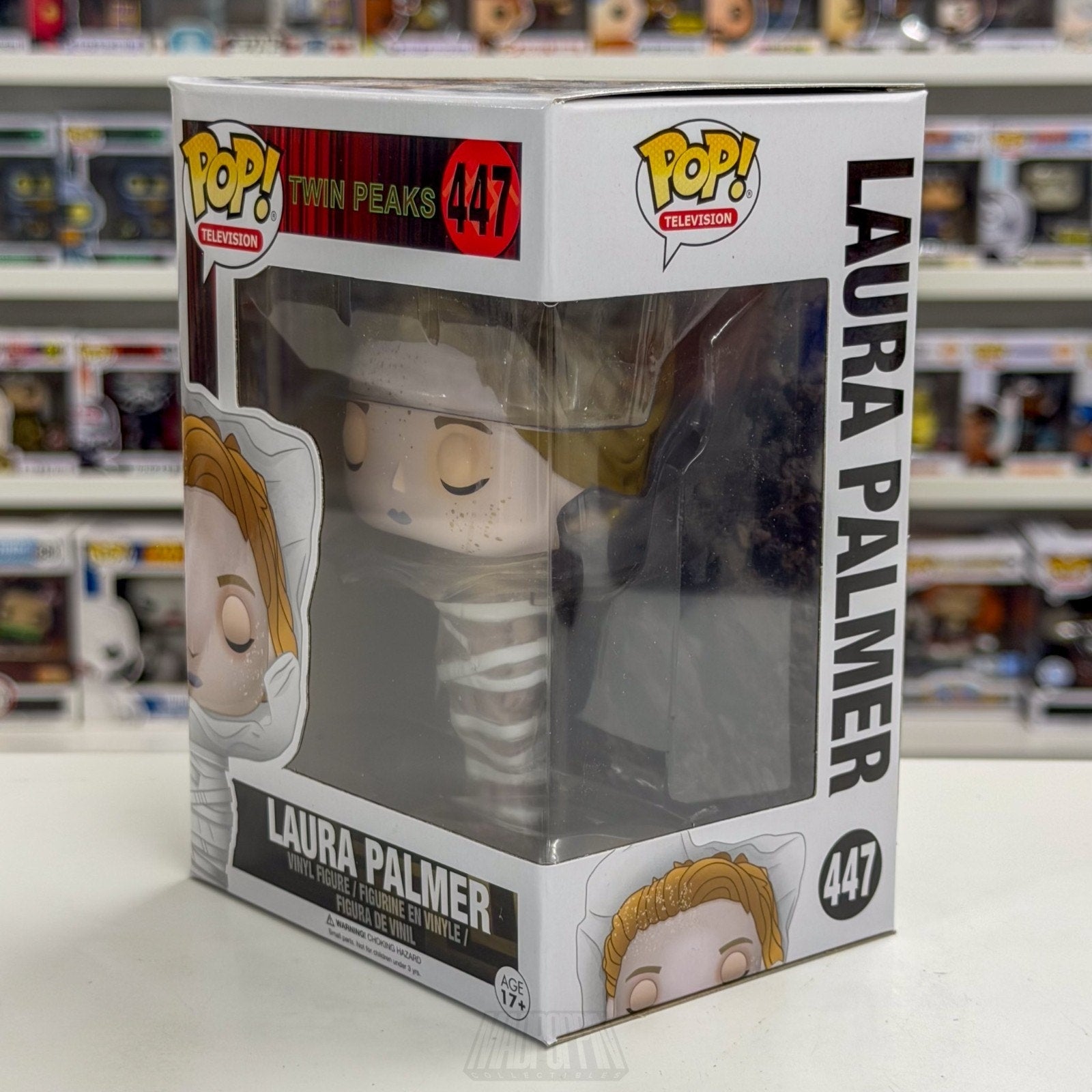 Funko Pop TV Twin Peaks Laura Palmer Wrapped Plastic 447 Vaulted Rare Toy Figure