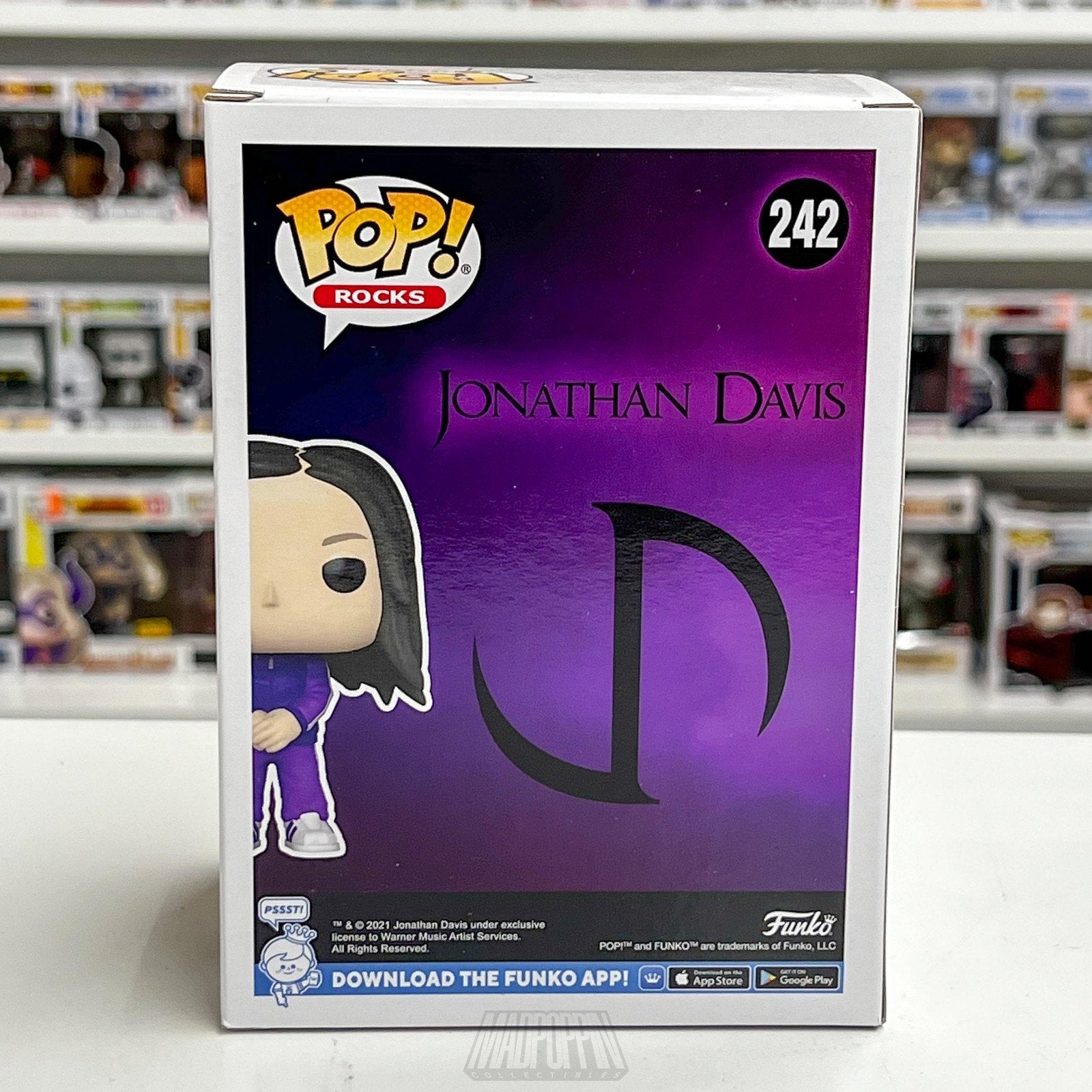 Funko Pop Rocks Jonathan Davis 242 Korn Band Nu Metal Music Toy Vinyl Figure