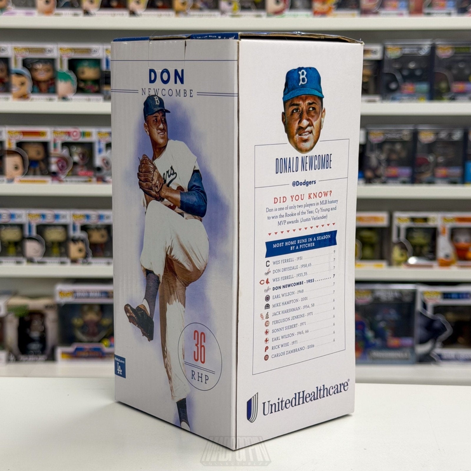 Brooklyn Dodgers Don Newcombe Pitching Pose #36 RHP 2016 Bobblehead SGA MVP ROY