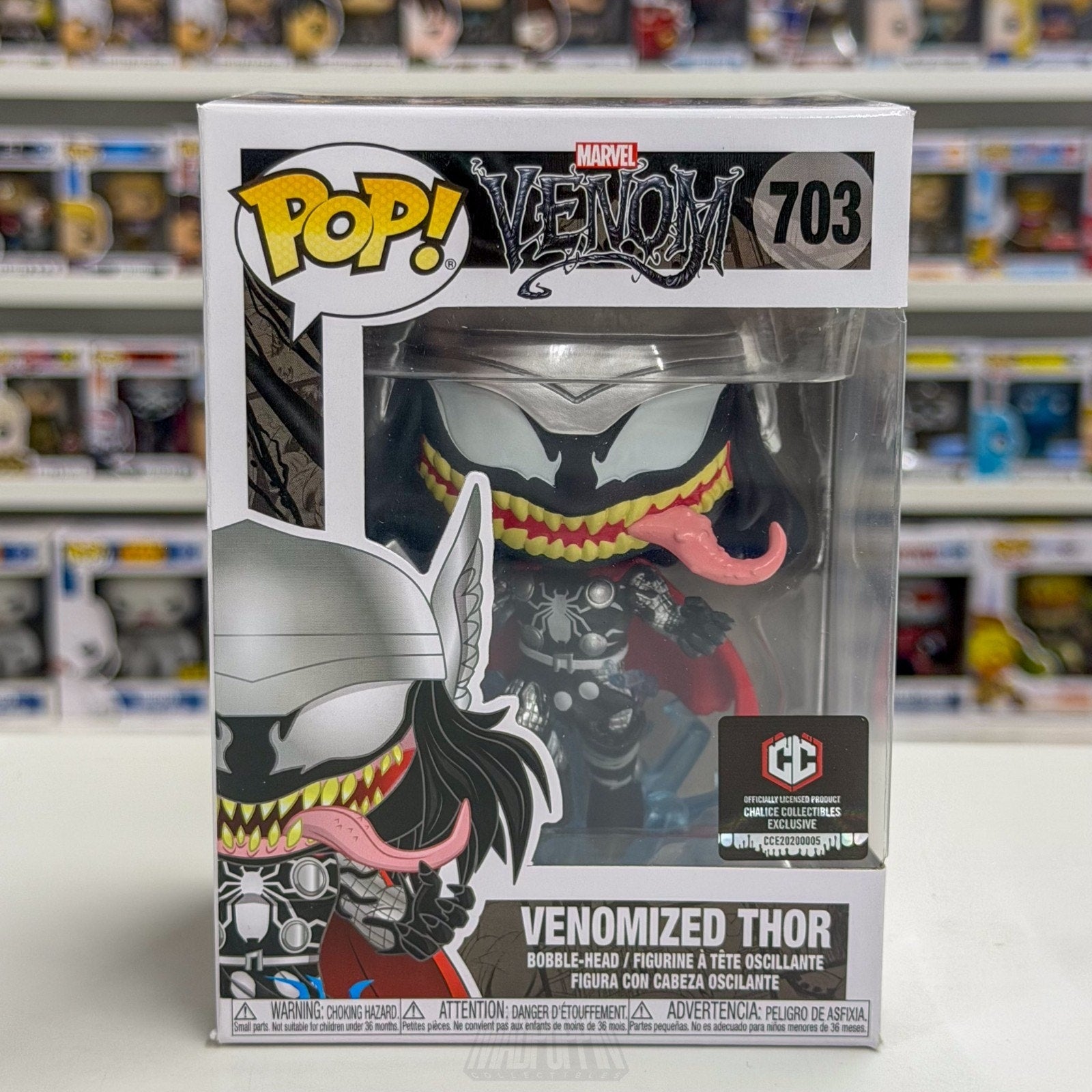 Funko Pop Marvel Venomized Thor Chalice Collectibles 703 Symbiote Vinyl Figure