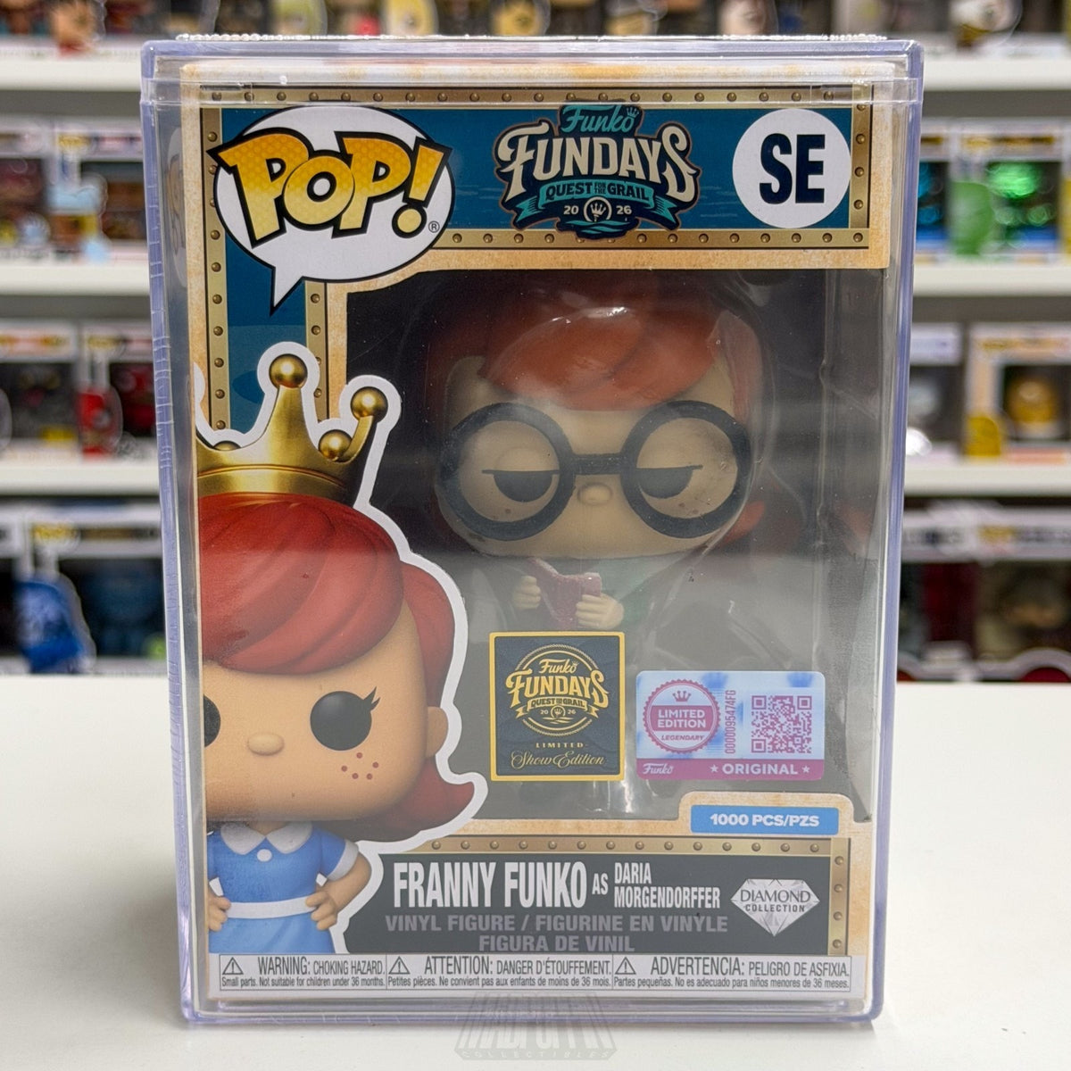 Funko Pop Fundays Franny as Daria Morgendorffer Diamond SE SDCC 2026 CON STICKER