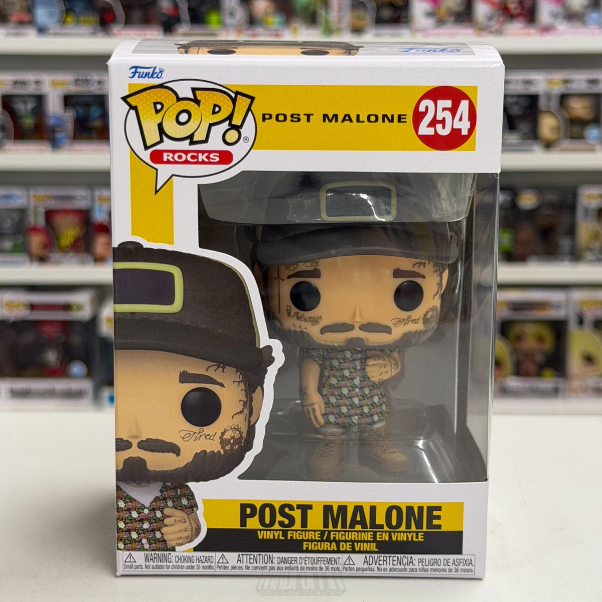 Funko Pop Rocks Post Malone Sundress 254 Music Country Rap Singer Vinyl Figure