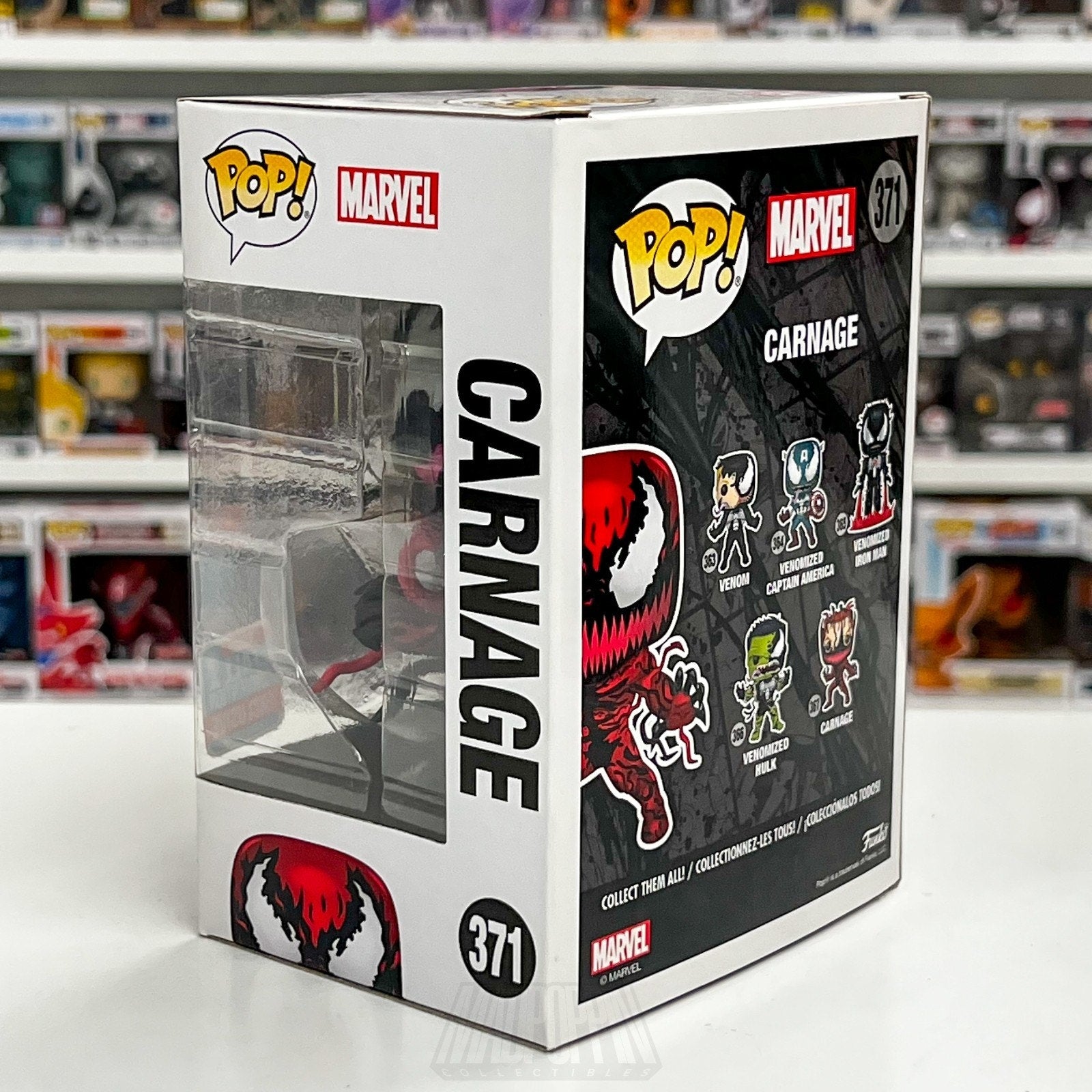 Funko Pop Marvel Venom Carnage Tendrils NYCC Fall Con 371 Symbiote Vinyl Figure