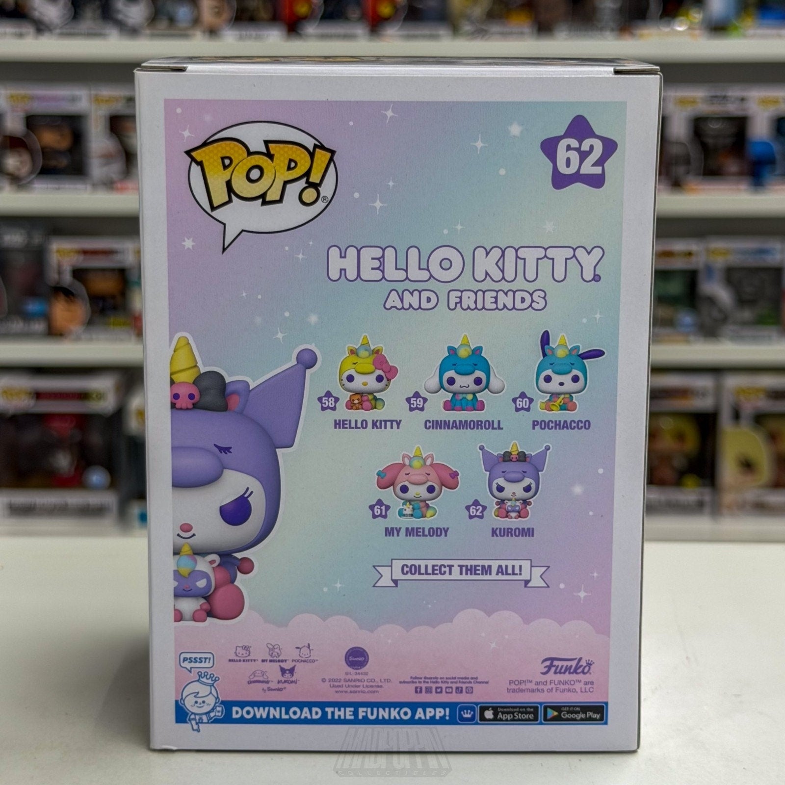 Funko Pop Sanrio Hello Kitty & Friends Kuromi 62 Kawaii Cute Rabbit Vinyl Figure