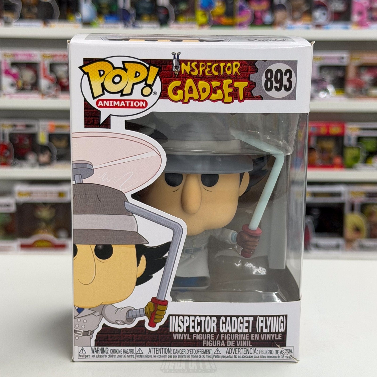 Funko Pop Animation Inspector Gadget Flying 893 Dimwitted Cyborg Vinyl Figure