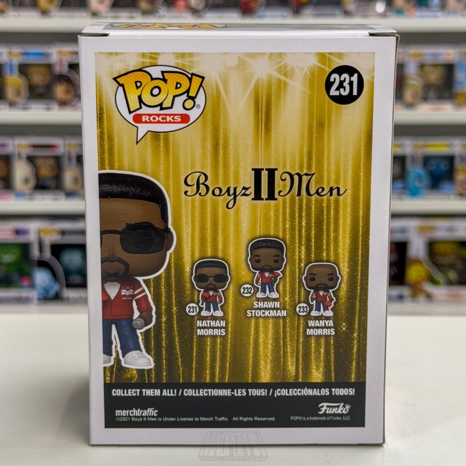 Funko Pop Rocks Boyz II Men Nathan Morris 231 R&B Philadelphia Toy Vinyl Figure