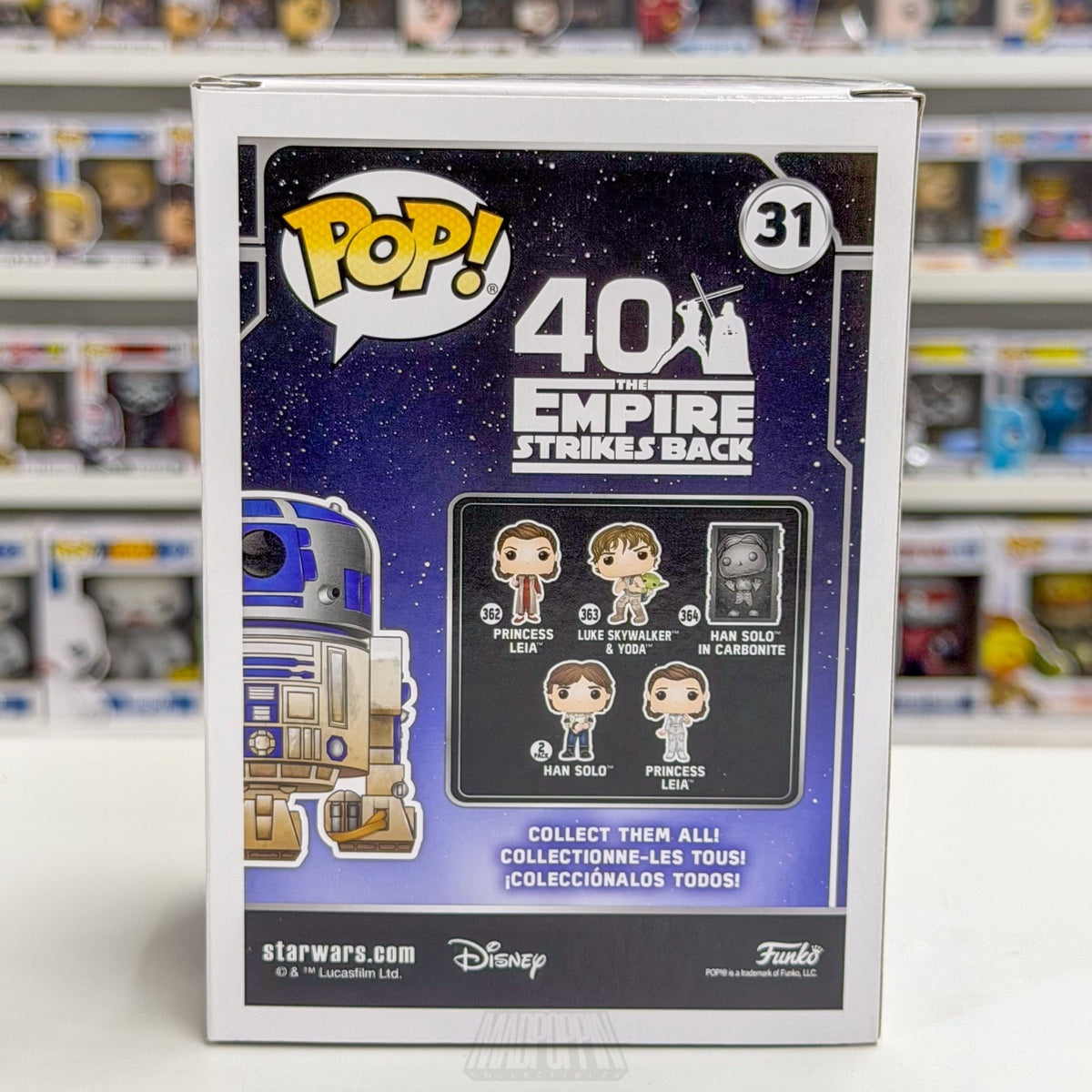 Funko Pop Star Wars Empire Strikes Back R2-D2 Dagobah Target 31 Toy Vinyl Figure