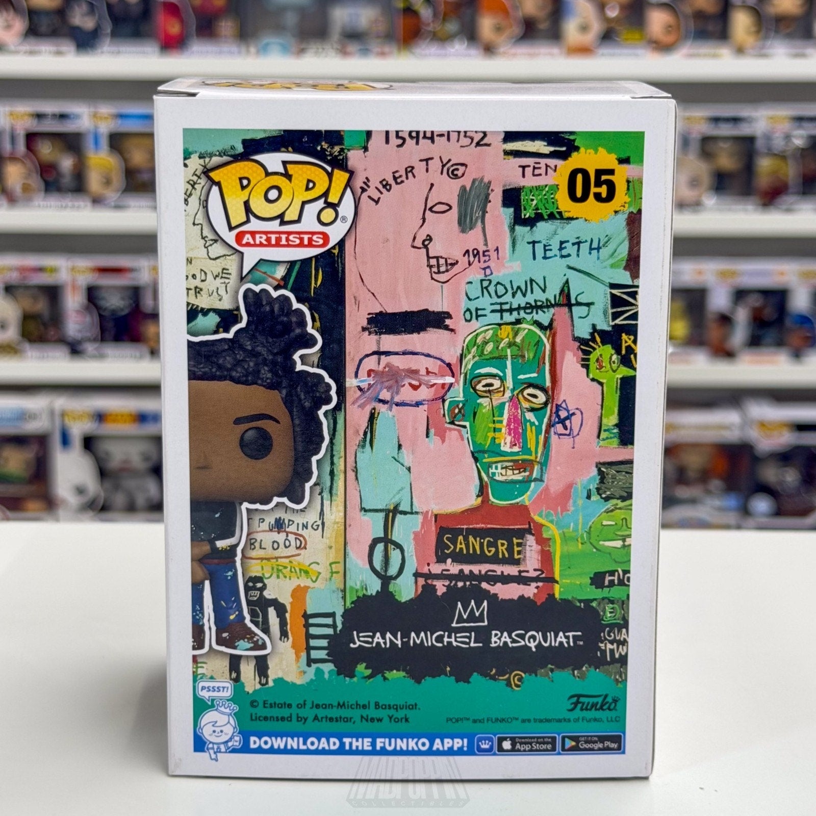 Funko Pop Artists Jean-Michel Basquiat 05 Neo Expressionism Graffiti Rare Figure