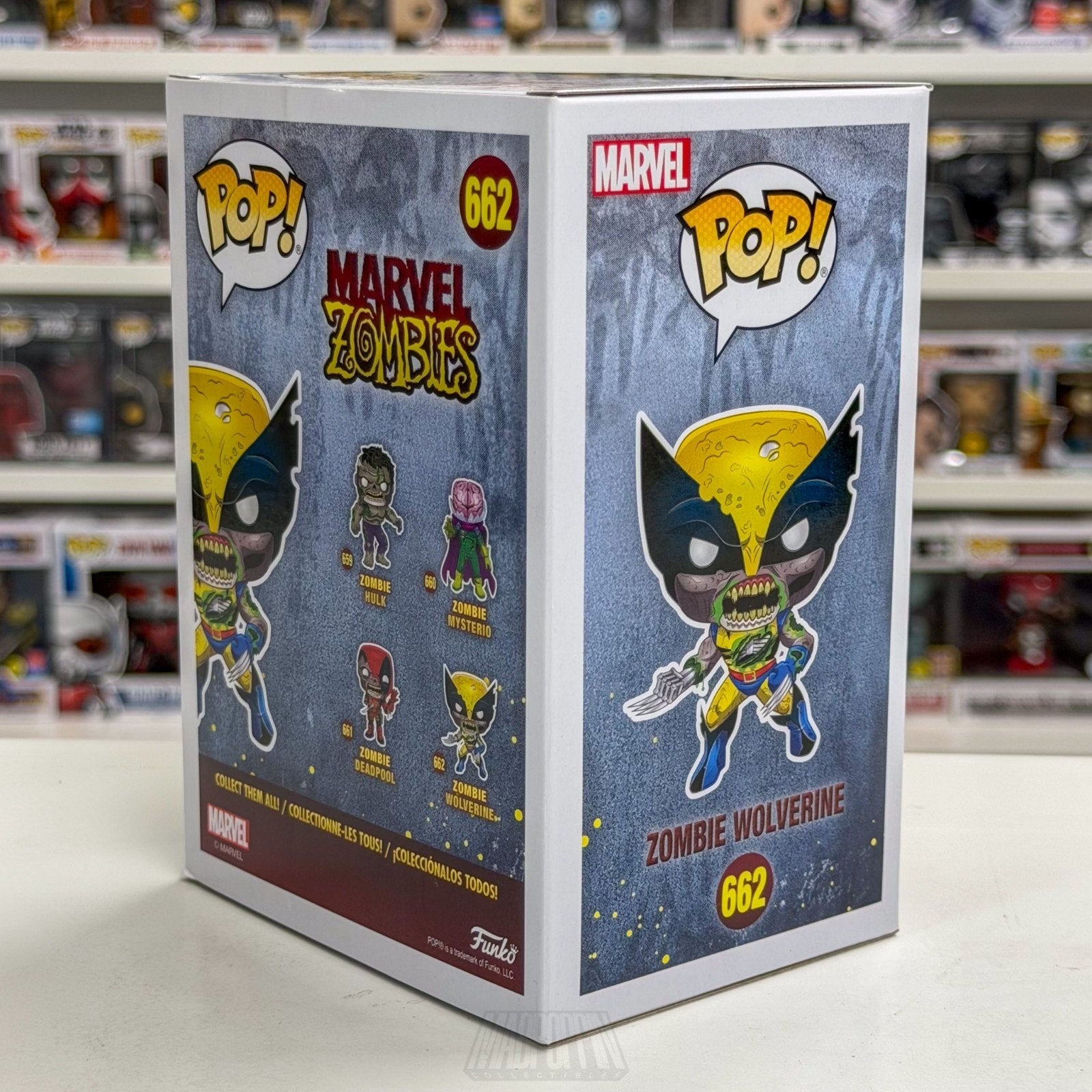 Funko Pop Marvel Zombie Wolverine Glow Special Edition 662 Mutant Vinyl Figure