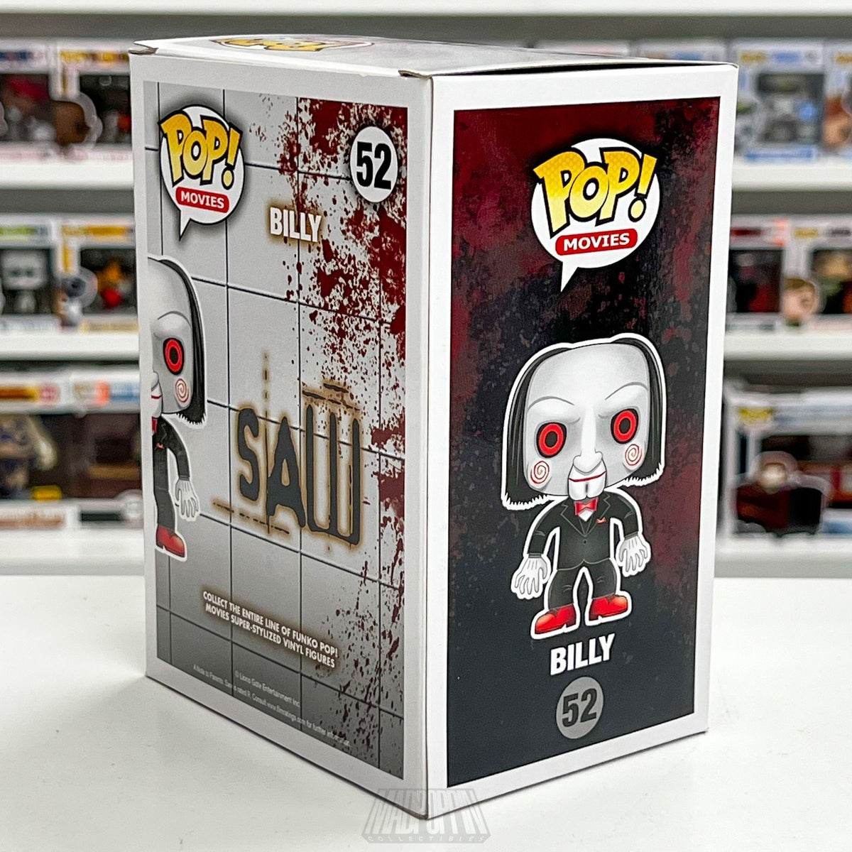 Funko Pop Movies Saw Billy 52 Signed Auto Tobin Bell JSA Vaulted Horror Figure