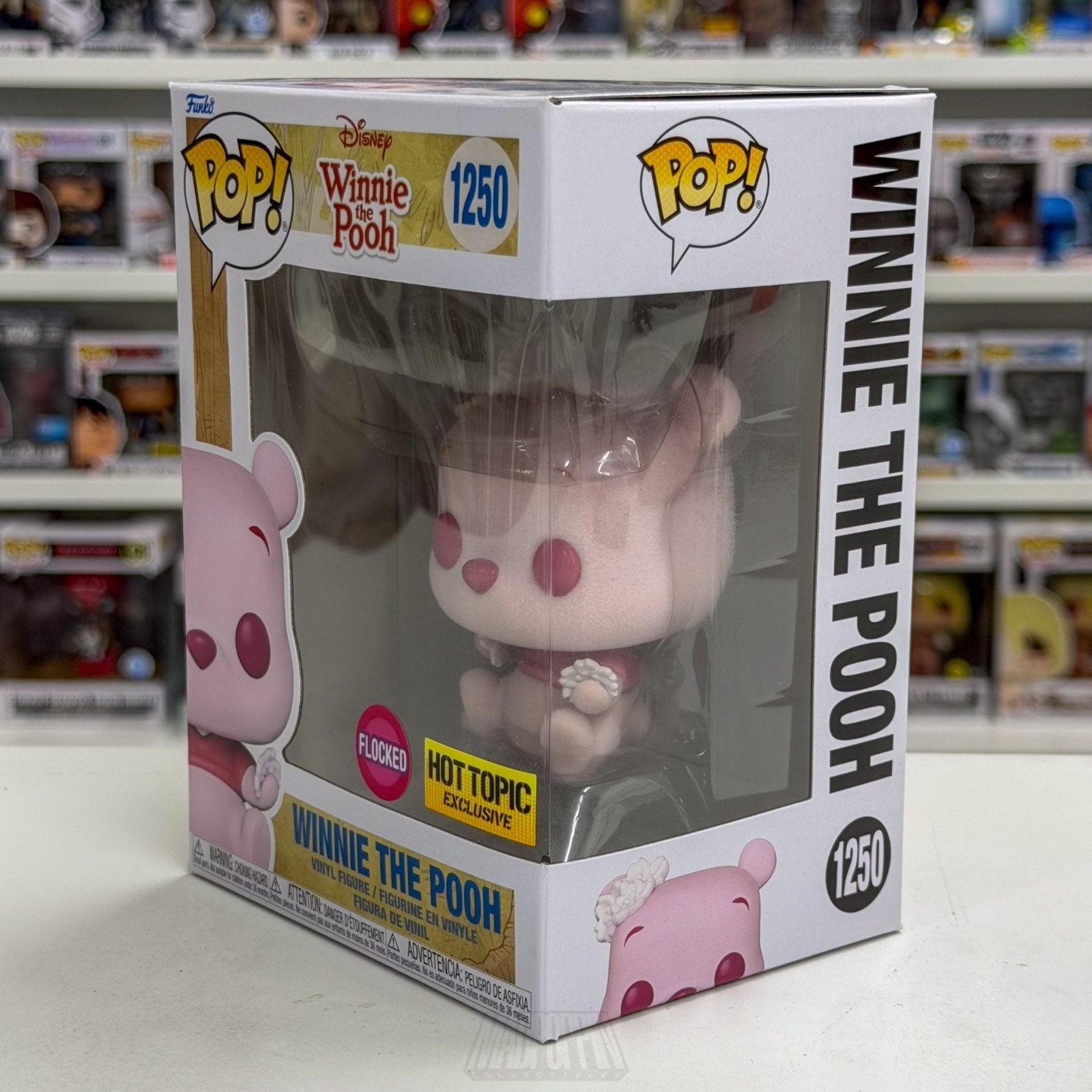 Funko Pop Disney Winnie The Pooh Pink Flocked Hot Topic 1250 Toy Vinyl Figure