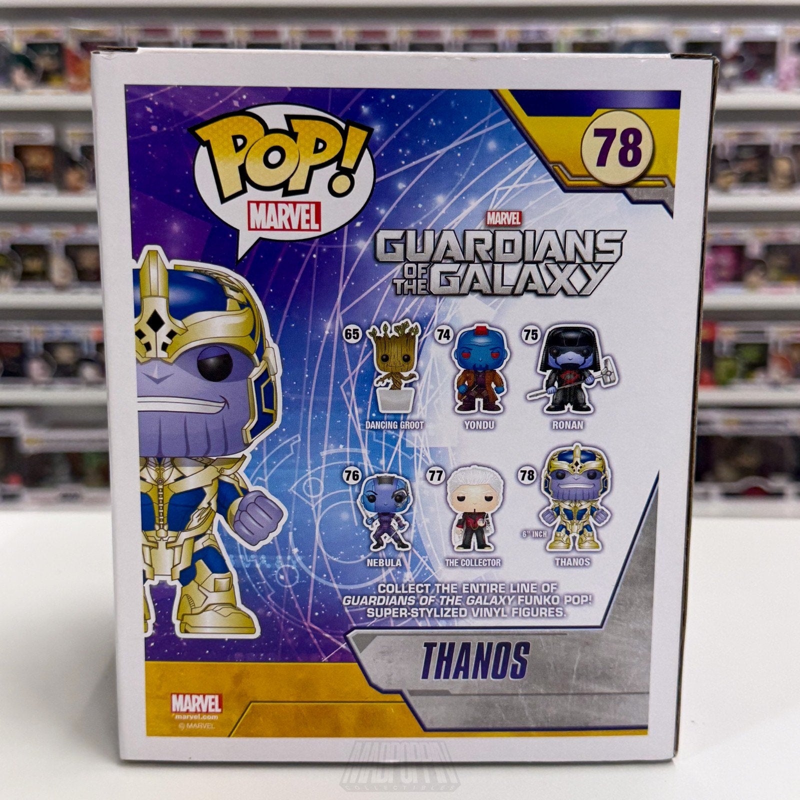 Funko Pop Marvel Guardians of the Galaxy Thanos 78 Mad Titan Toy Vinyl 6" Figure