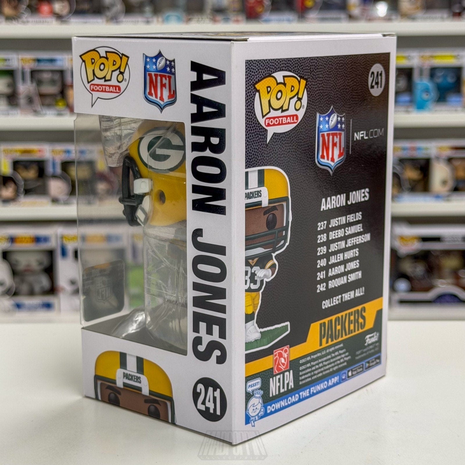Funko Pop NFL Football Green Bay Packers Aaron Jones 241 Running Back Toy Figure