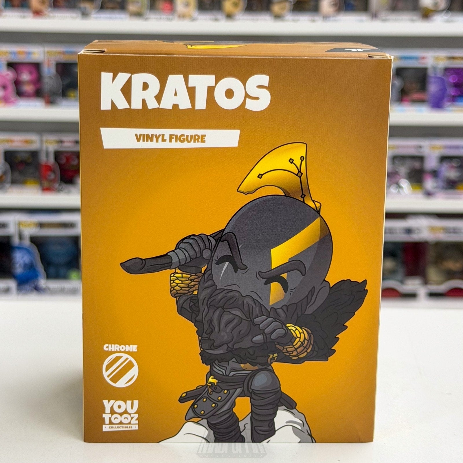 Youtooz God of War Ragnarok Kratos Chrome Target Exclusive 2285/7500 Toy Figure