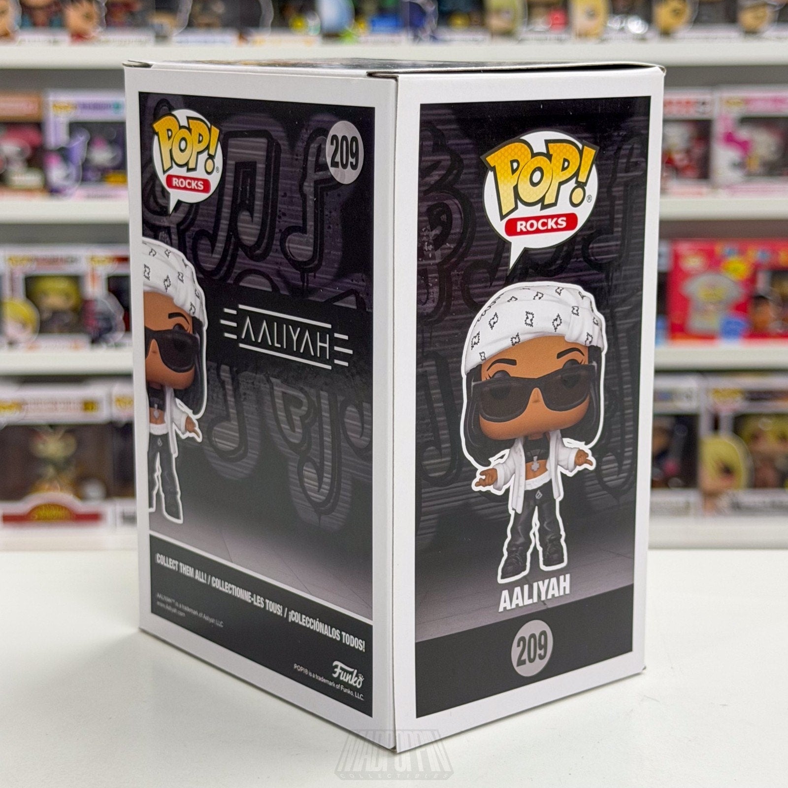 Funko Pop Rocks Aaliyah 209 Princess of R&B Singer Music MTV Toy Vinyl Figure