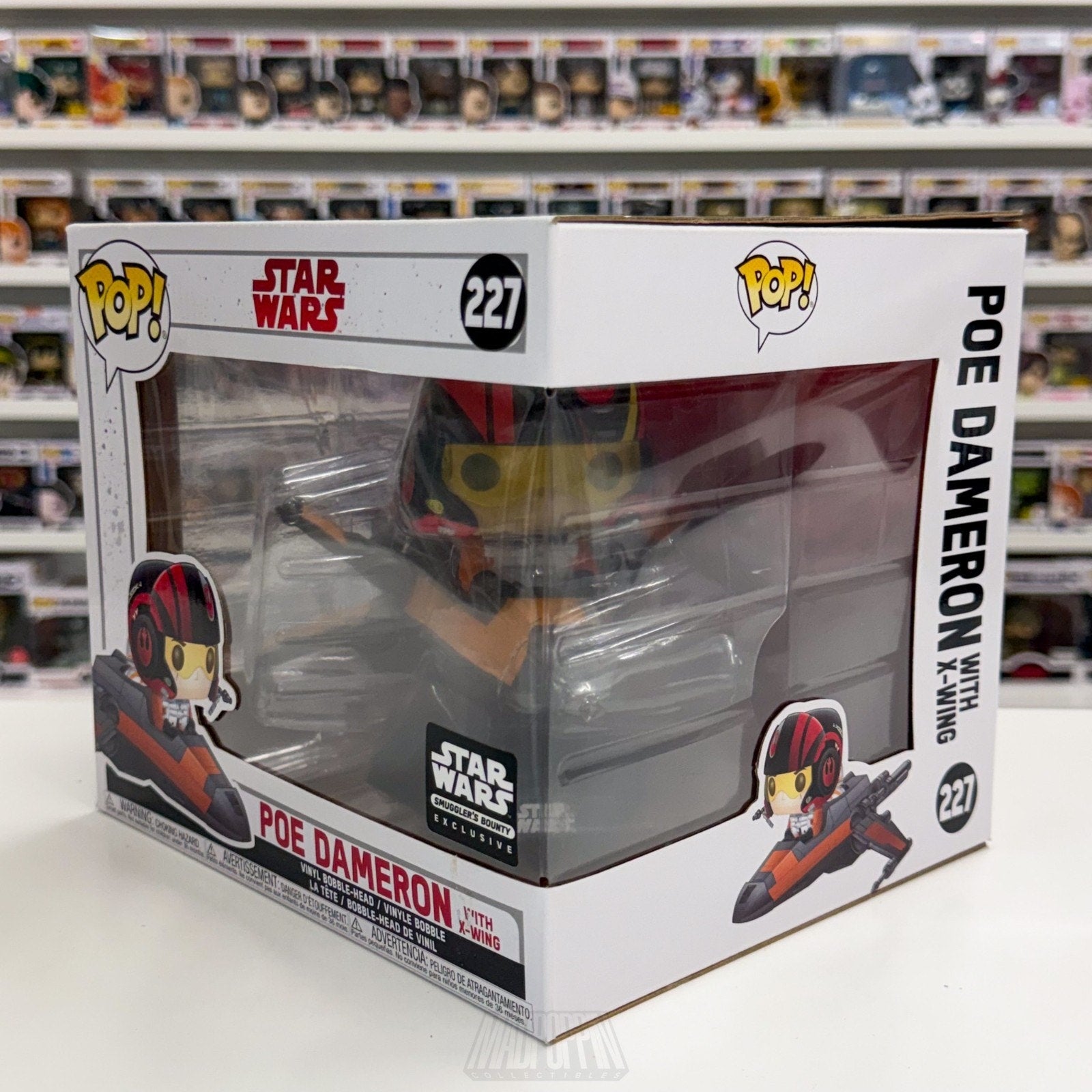 Funko Pop Rides Star Wars Poe Dameron X-Wing Smugglers Bounty 227 Vinyl Figure