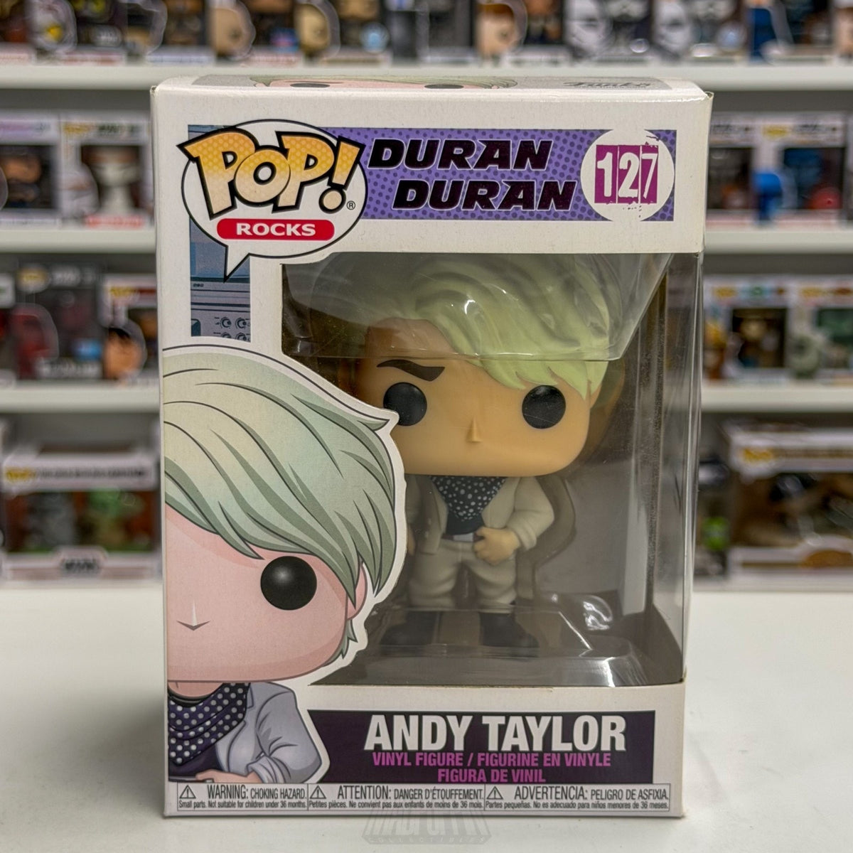 Funko Pop Rocks Duran Duran Andy Taylor 127 English New Wave Band Vinyl Figure