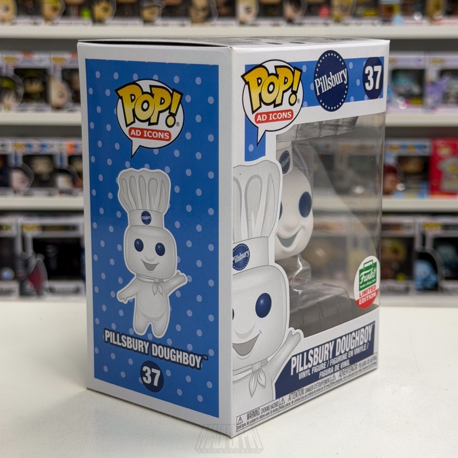 Funko Pop Ad Icons Pillsbury Doughboy Exclusive 37 Mascot Cookies Vinyl Figure