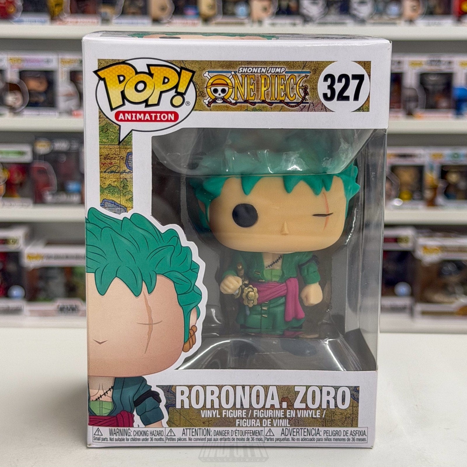 Funko Pop Anime One Piece Roronoa Zoro 327 Pirate Hunter Japan Manga Toy Figure