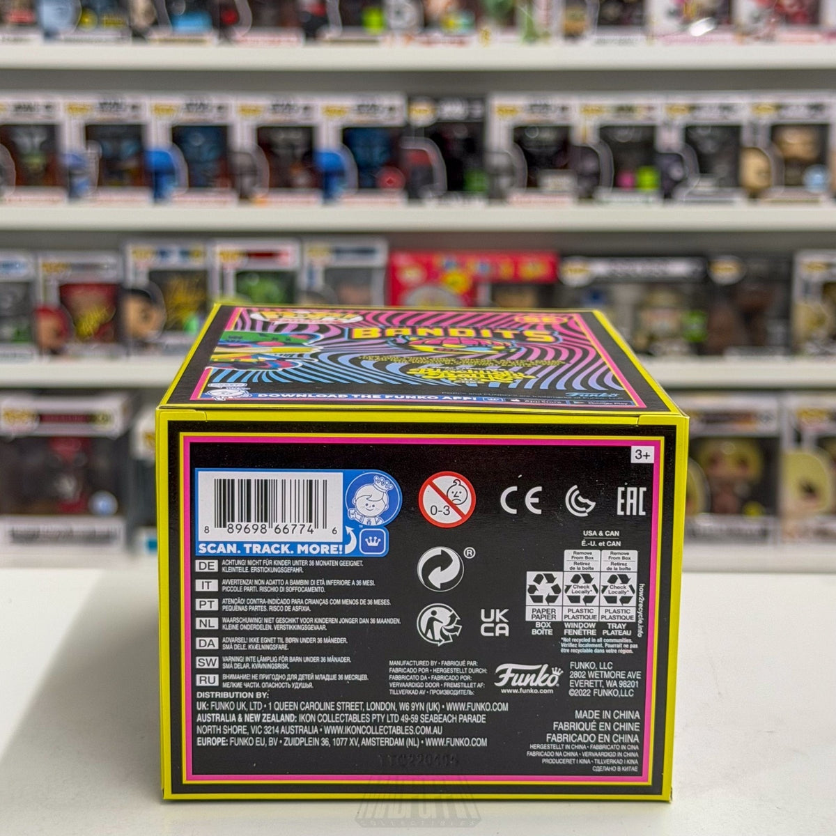 Funko Pop Fundays Blacklight Battle Bandits LE 6250 SE Raccoon Toy Vinyl Figure