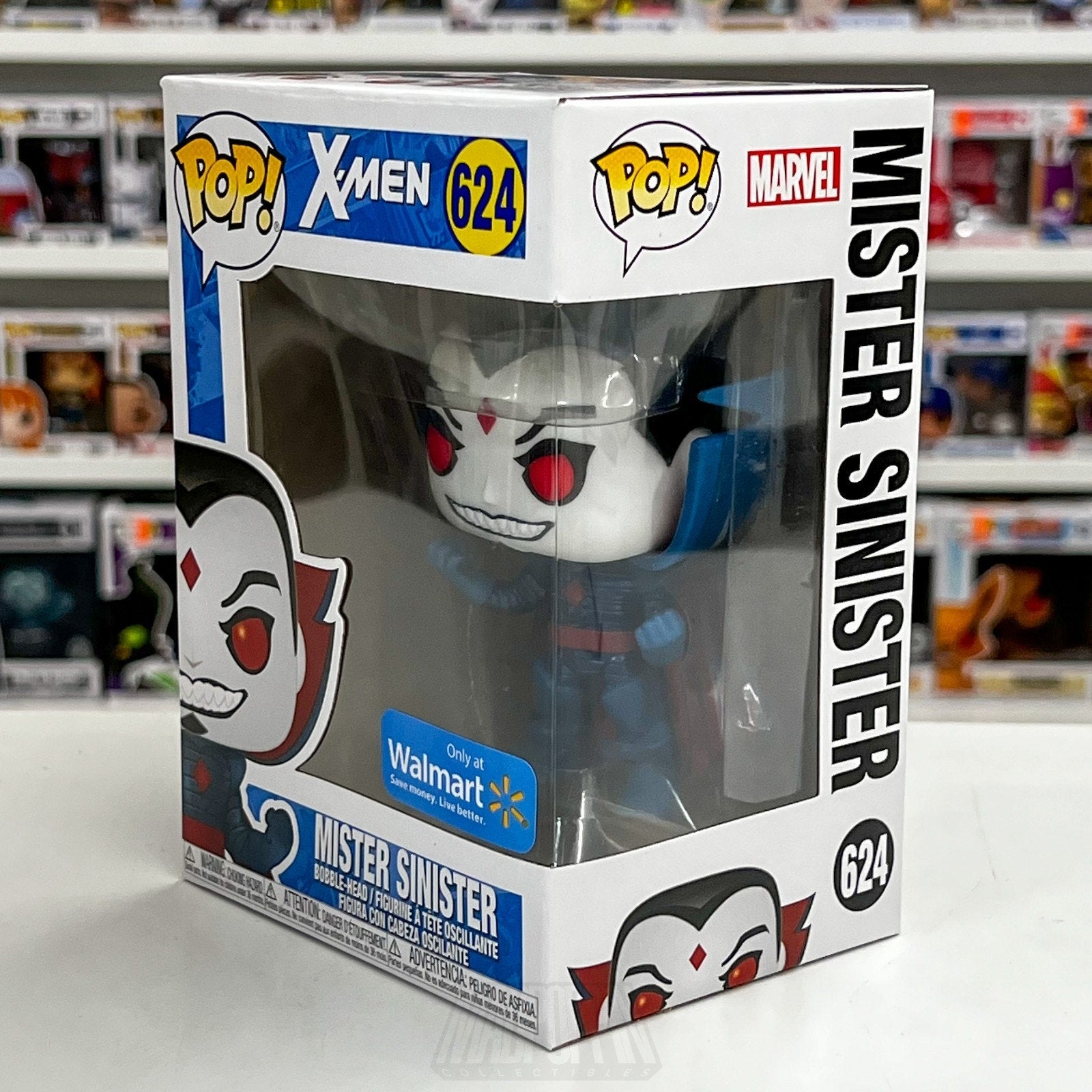 Funko Pop Marvel X-Men Mister Sinister Metallic Walmart 624 Villain Vinyl Figure