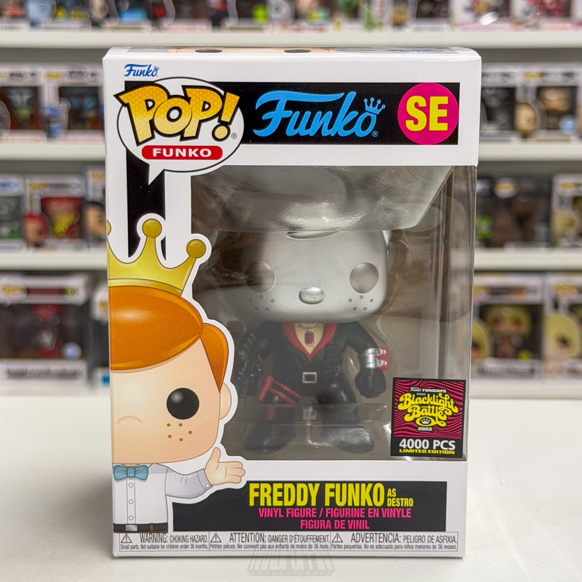 Funko Pop Freddy Blacklight Battle G.I. Joe Destro SE 80s Catroon Vinyl Figure