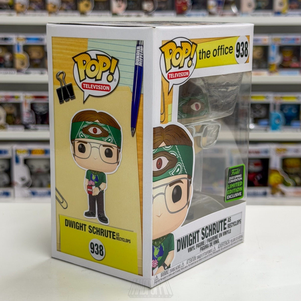 Funko Pop TV The Office Dwight Schrute as Recyclops ECCC 938 Toy Vinyl Figure