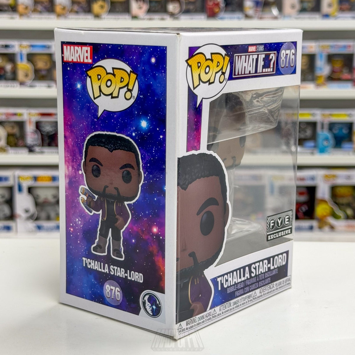 Funko Pop Marvel What If T'Challa Star-Lord FYE 876 Ravagers Wakanda Toy Figure