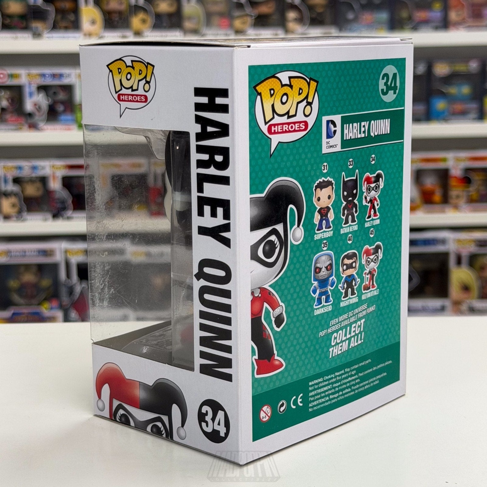 Funko Pop Heroes DC Comics Harley Quinn 34 Joker Batman Villain Toy Vinyl Figure