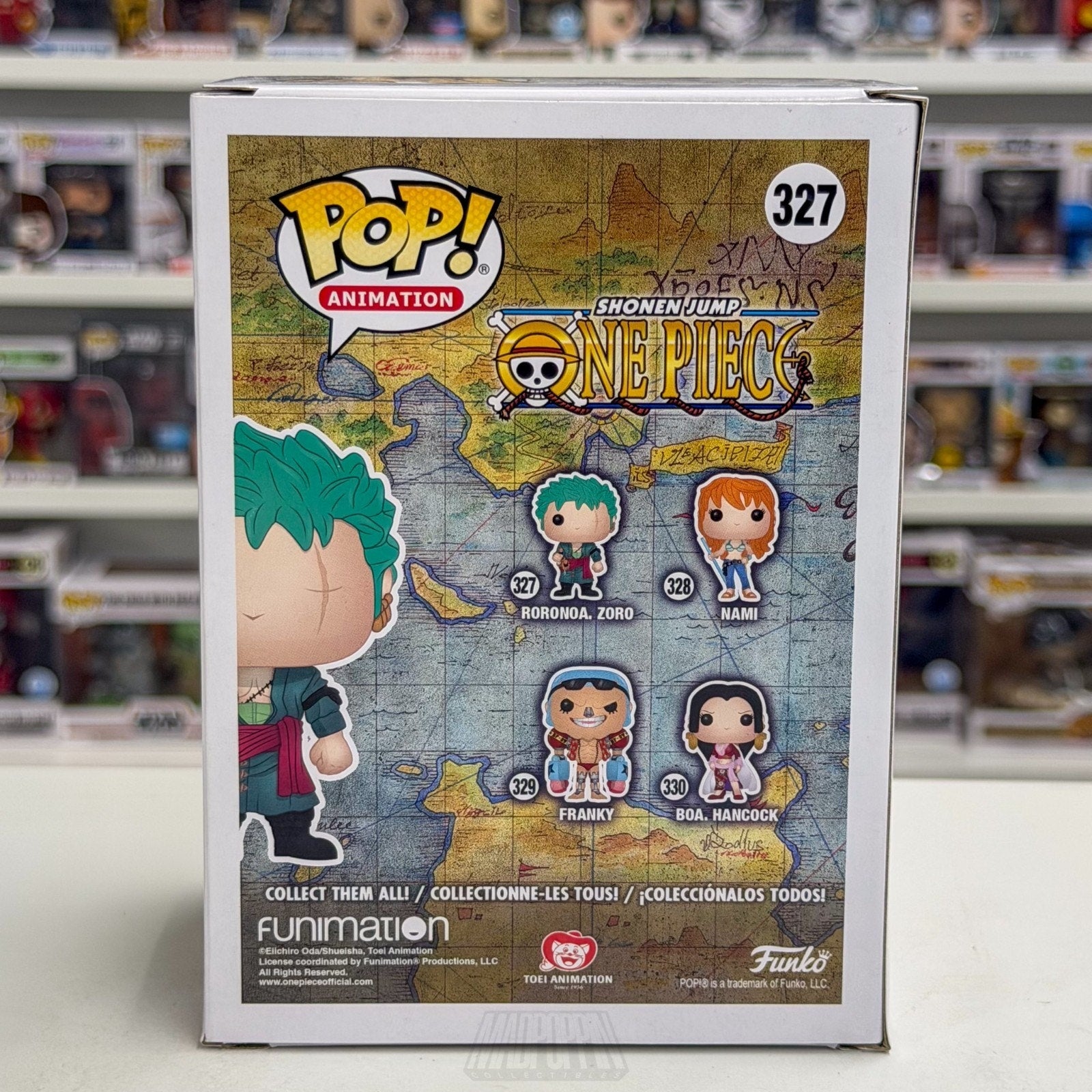 Funko Pop Anime One Piece Roronoa Zoro 327 Pirate Hunter Japan Manga Toy Figure