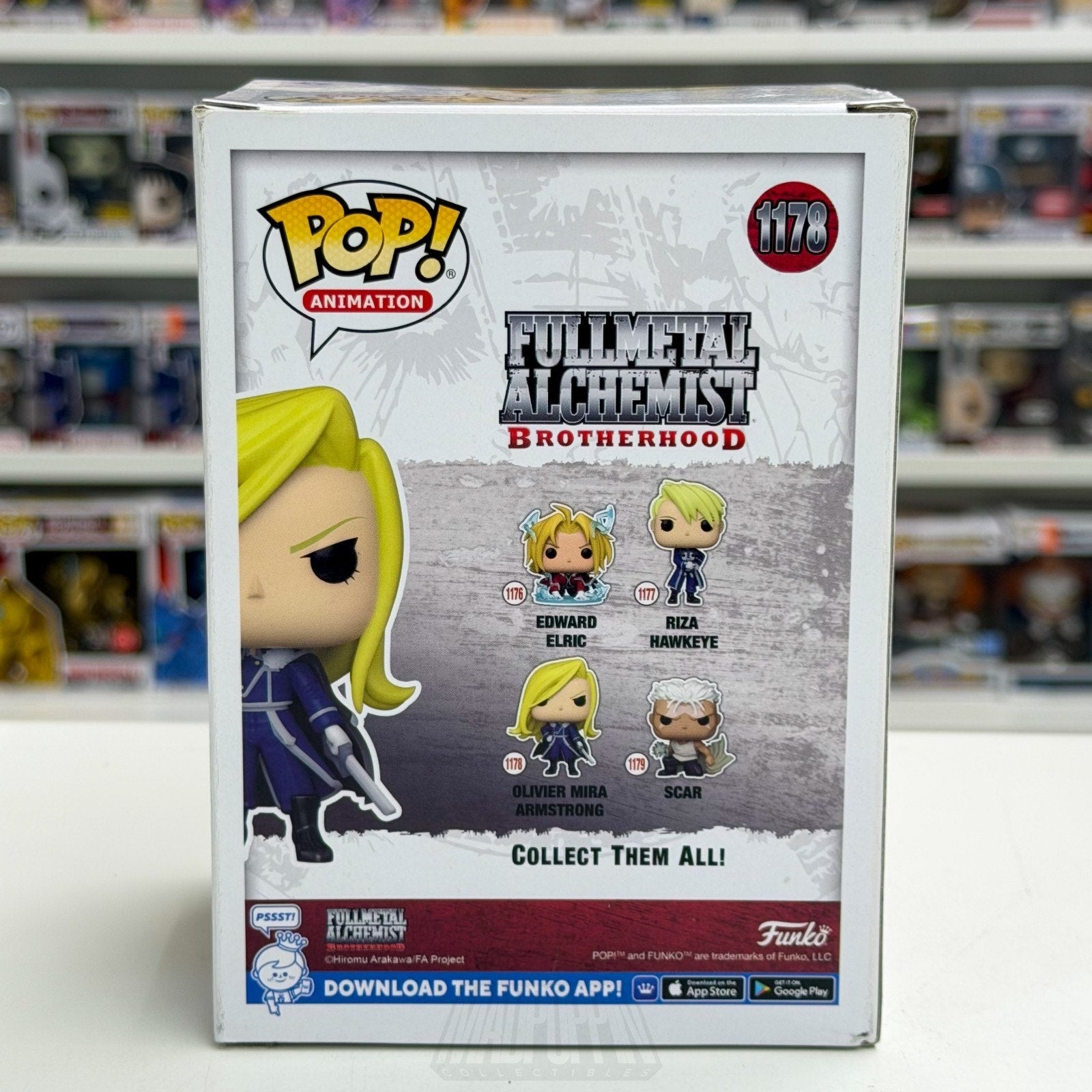 Funko Pop Anime Fullmetal Alchemist Olivier Mira Armstrong 1178 Manga Toy Figure