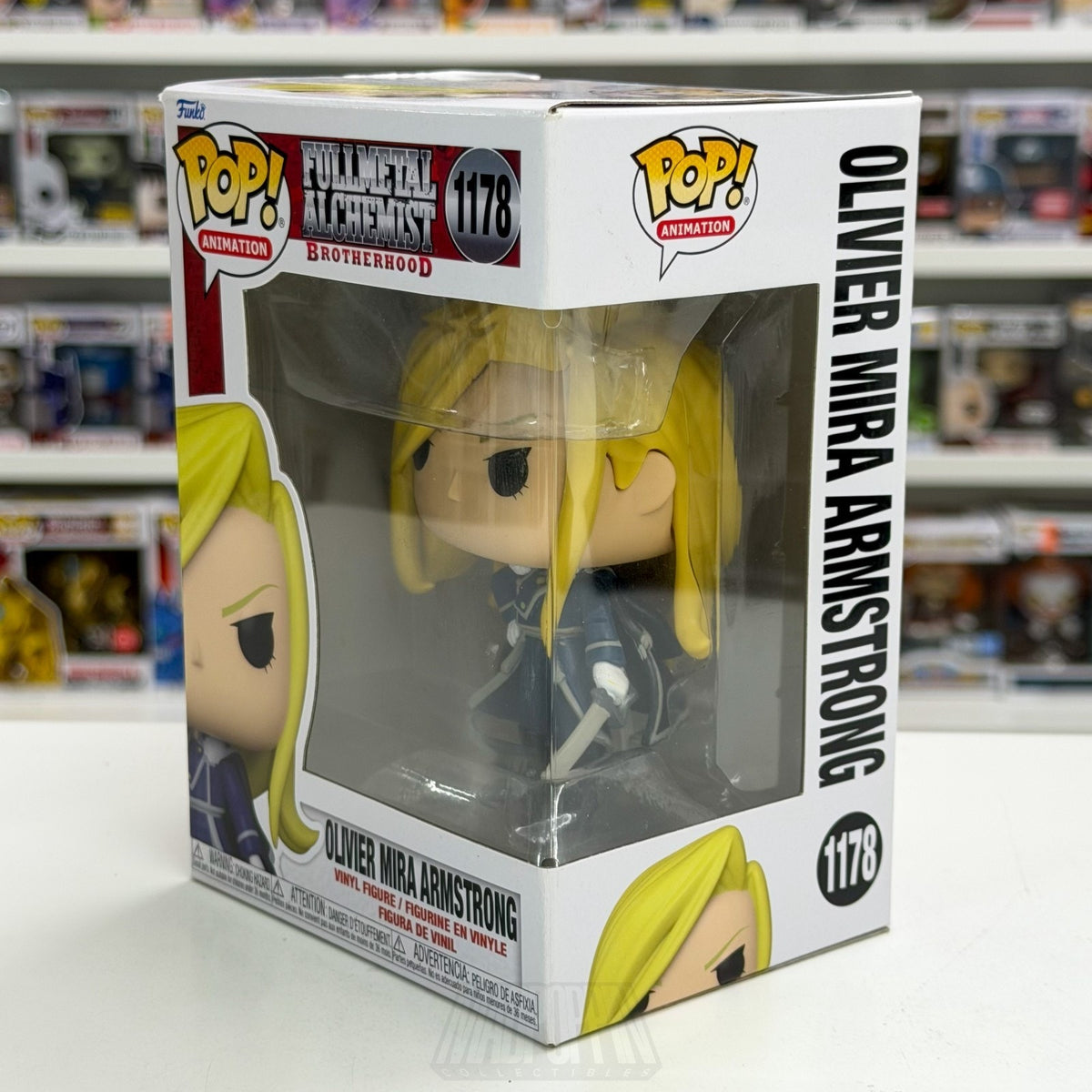 Funko Pop Anime Fullmetal Alchemist Olivier Mira Armstrong 1178 Manga Toy Figure
