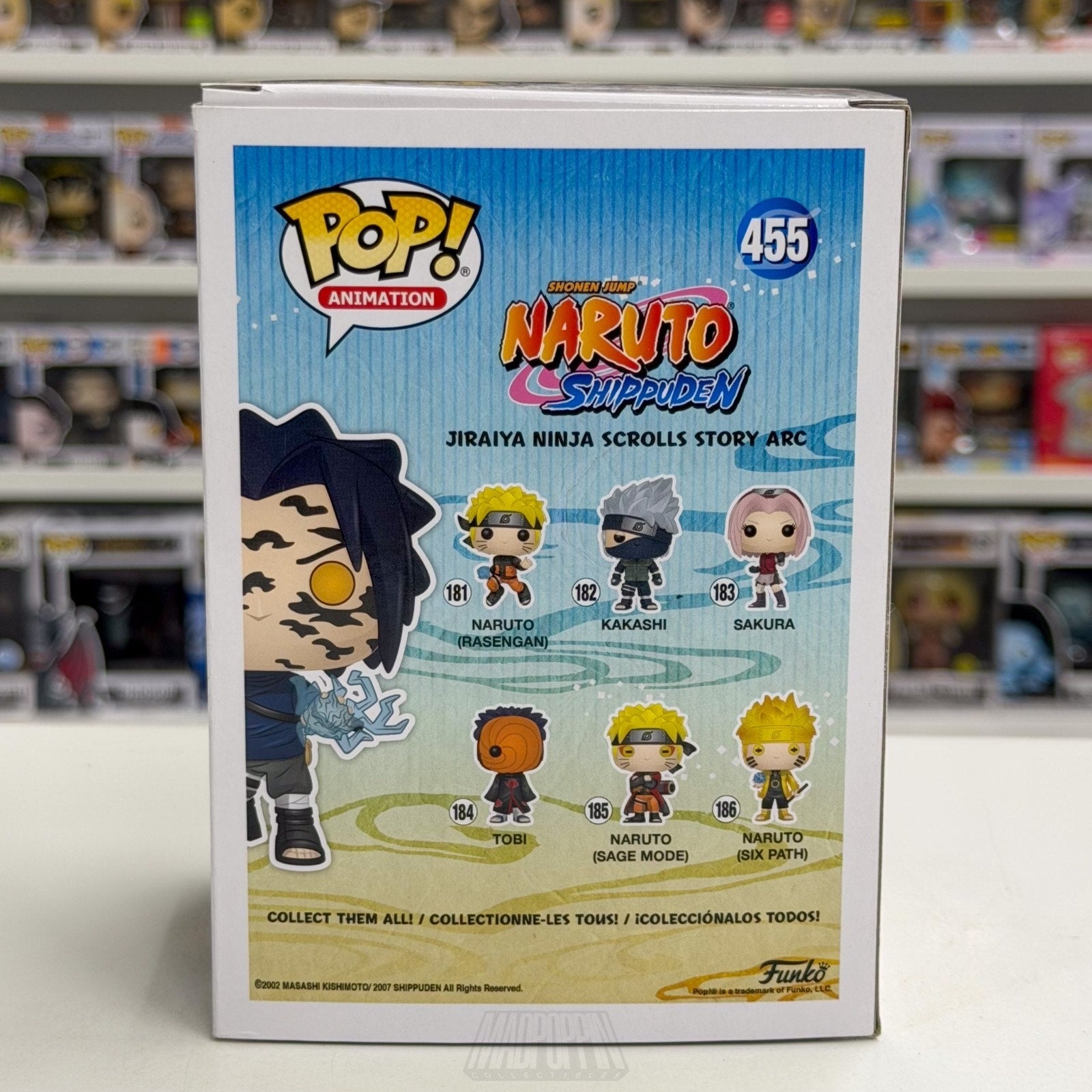 Funko Pop Anime Naruto Sasuke Curse Mark Special Edition 455 Manga Vinyl Figure