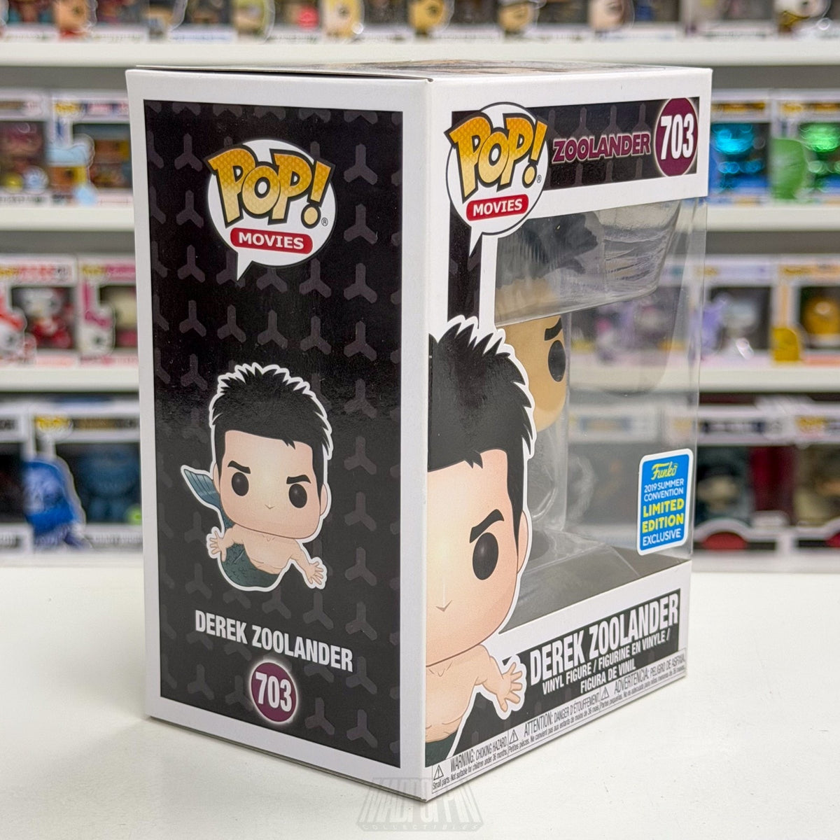 Funko Pop Movies Derek Zoolander SDCC Summer Con 703 Fashion Comedy Vinyl Figure
