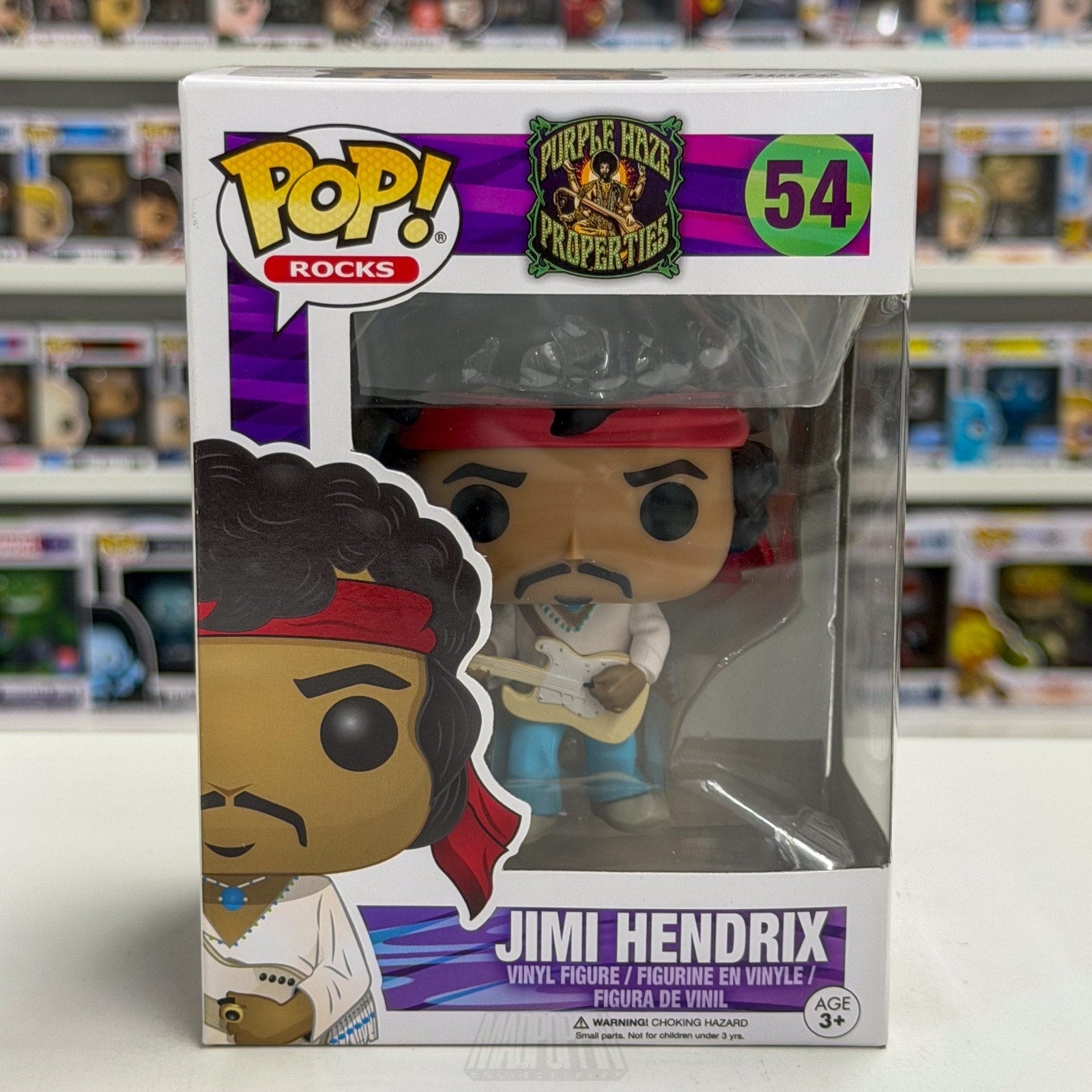Funko Pop Rocks Purple Haze Properties Jimi Hendrix 54 Music Guitarist Figure