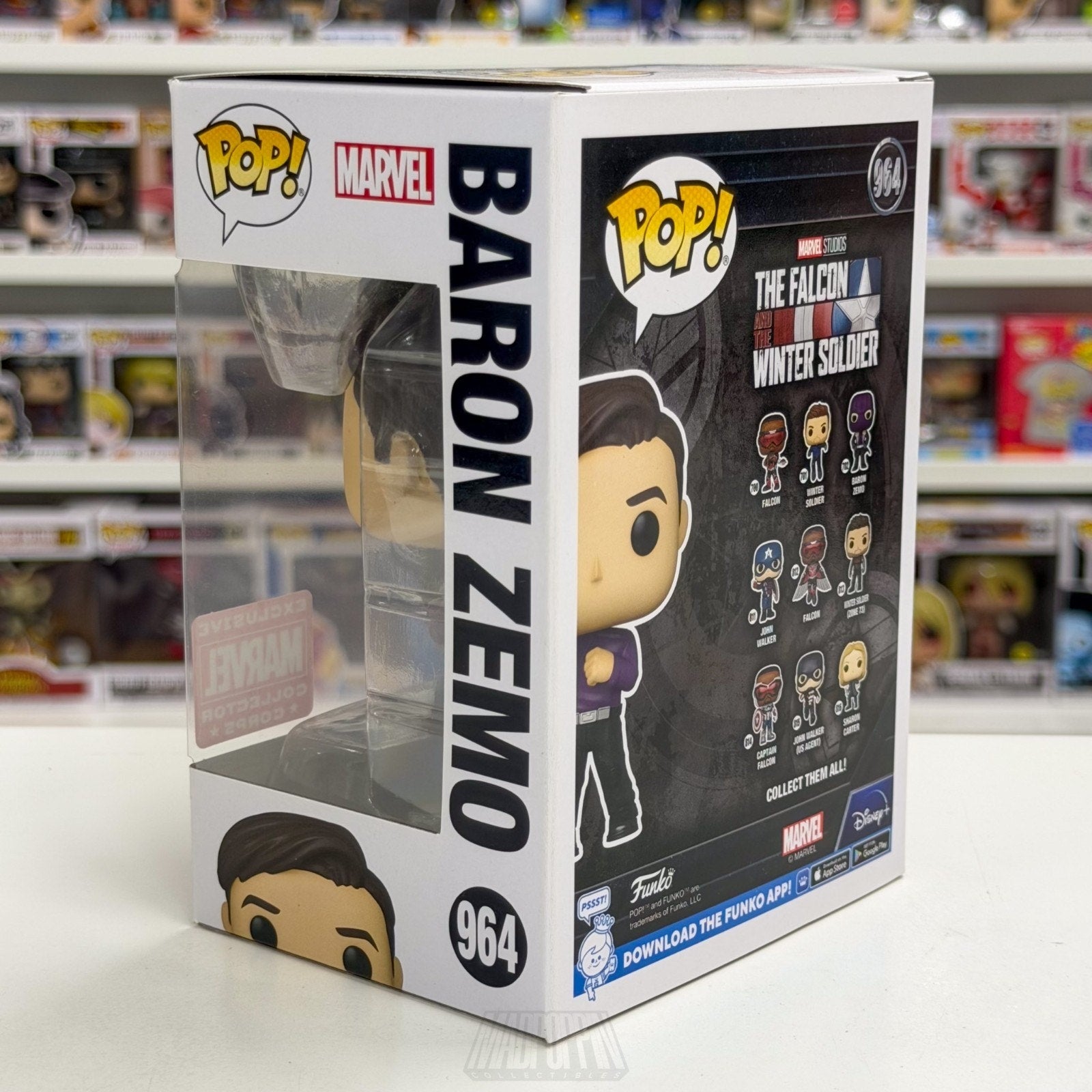 Funko Pop Marvel Collector Corps Baron Zemo Dancing 964 Mastermind Vinyl Figure