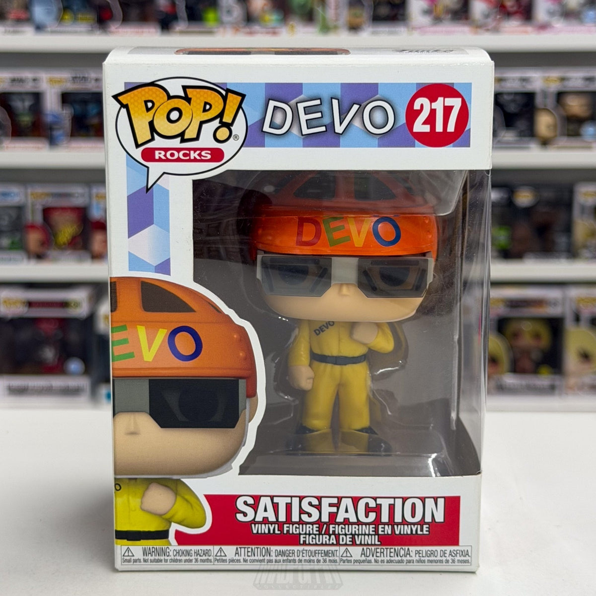 Funko Pop Rocks Devo Satisfaction 217 Music New Wave Punk Synth Vinyl Figure