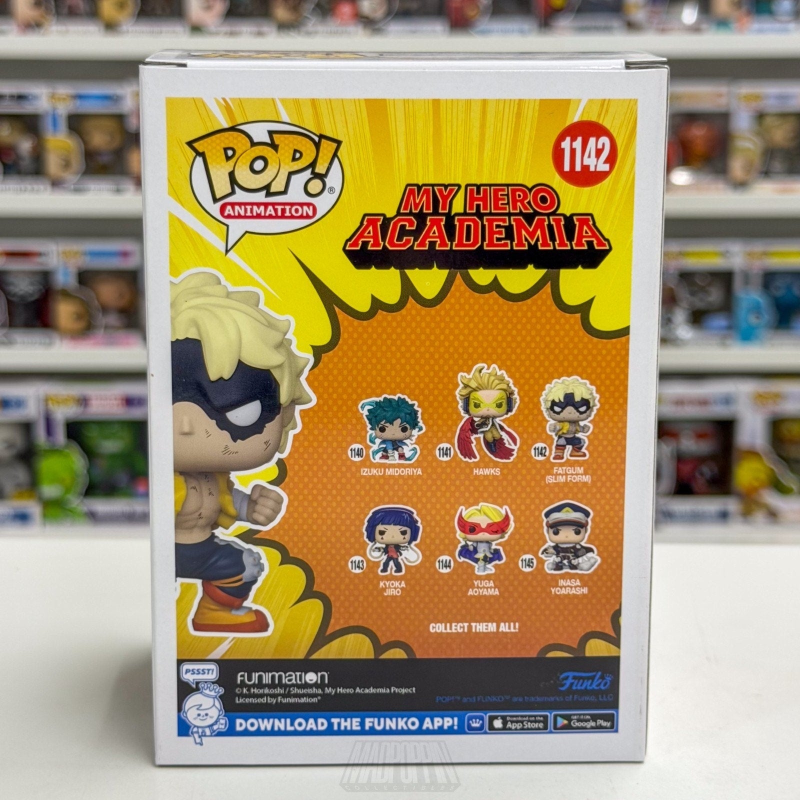 Funko Pop Anime My Hero Academia Fatgum Slim Form 1142 Japan Manga Vinyl Figure