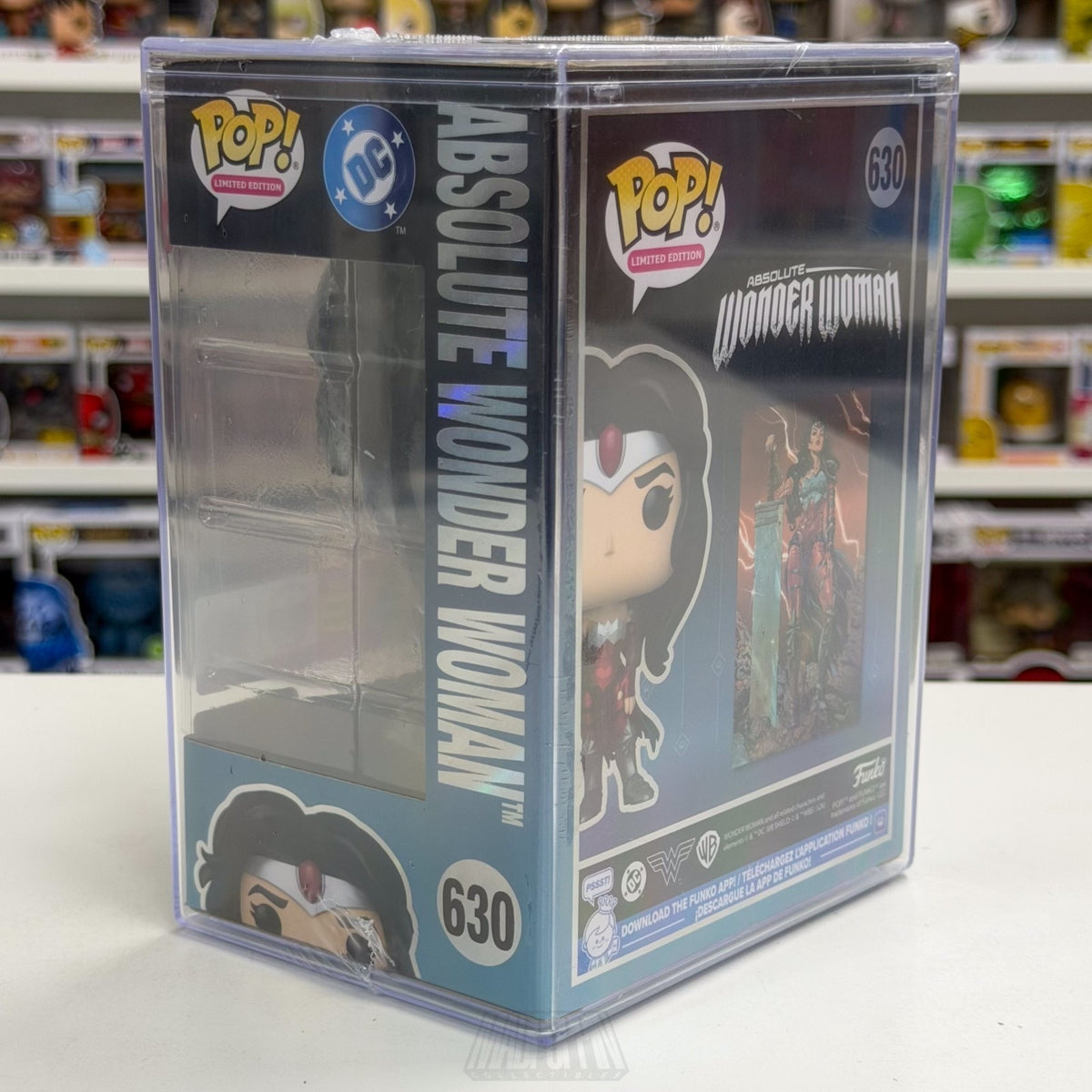 Funko Pop DC Heroes Absolute Wonder Woman 630 LE 1000 SDCC 2026 Toy CON STICKER