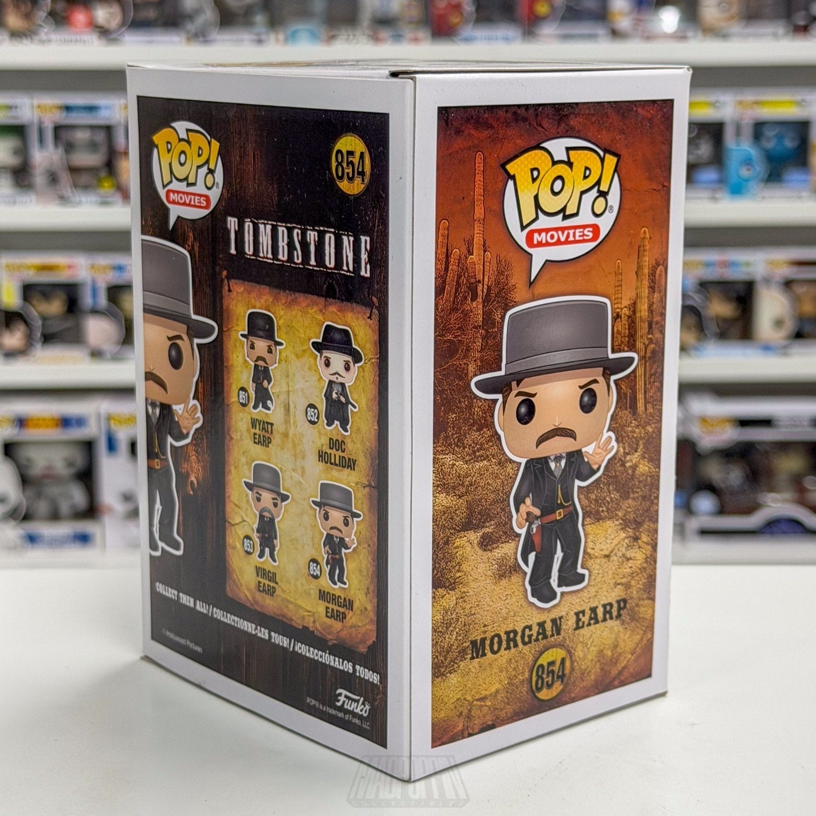 Funko Pop Movies Tombstone Morgan Earp 854 Western Cowboy Outlaws Vinyl Figure