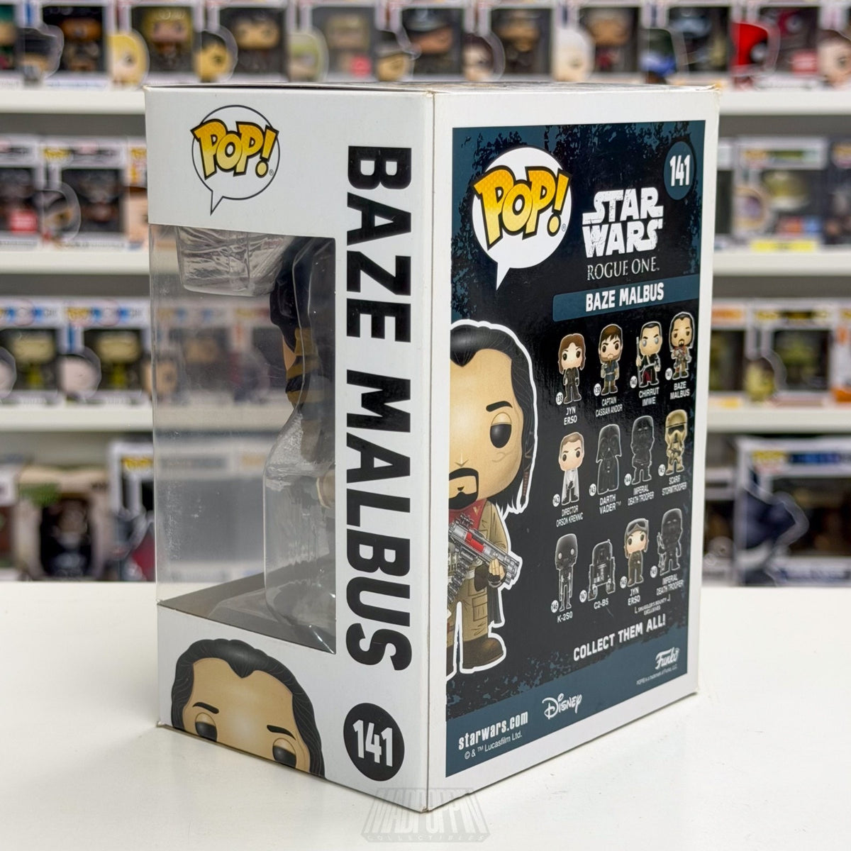 Funko Pop Star Wars Rouge One Baze Malbus 141 Guardians of Whills Vinyl Figure
