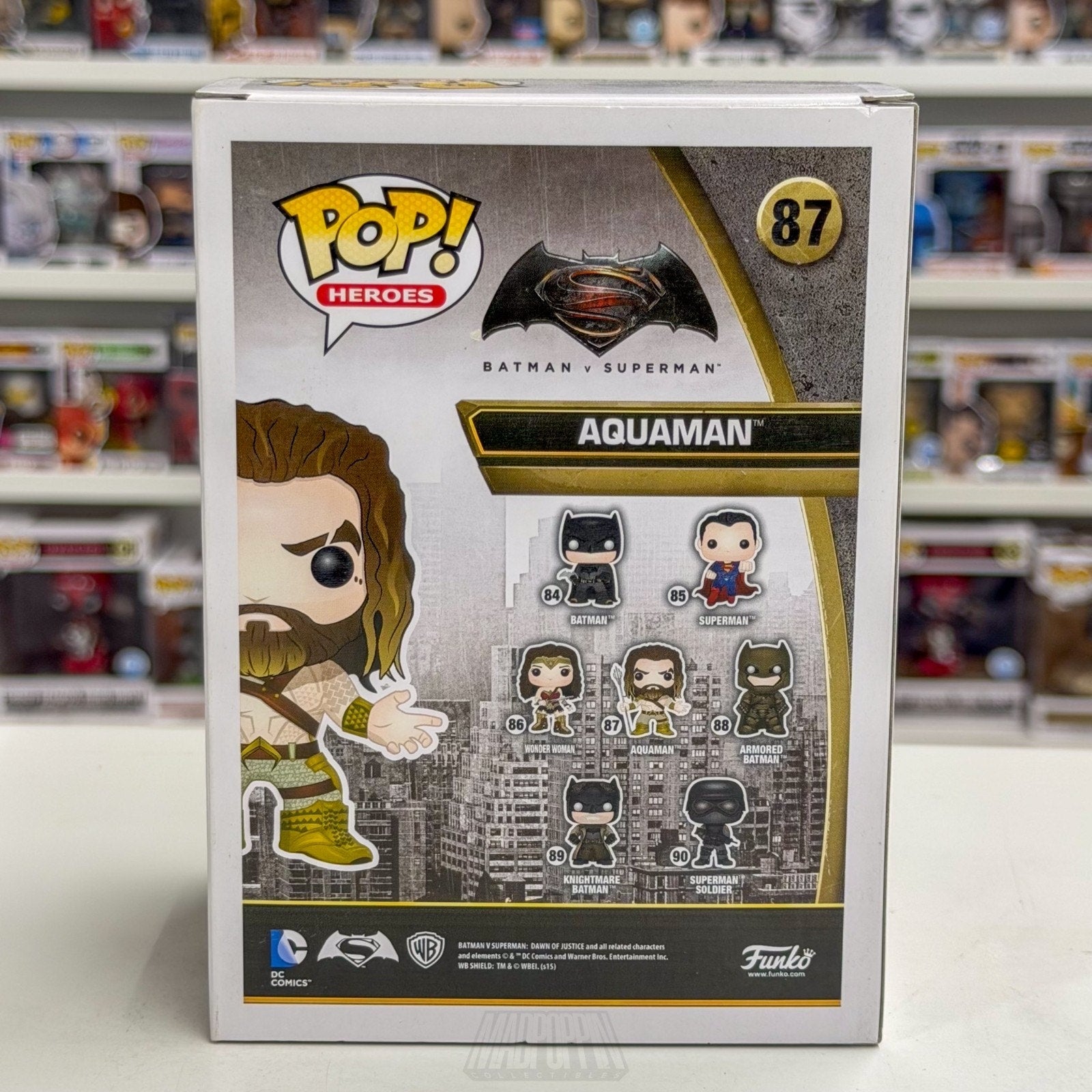 Funko Pop DC Heroes Batman v Superman Dawn of Justice Aquaman 87 Vinyl Figure