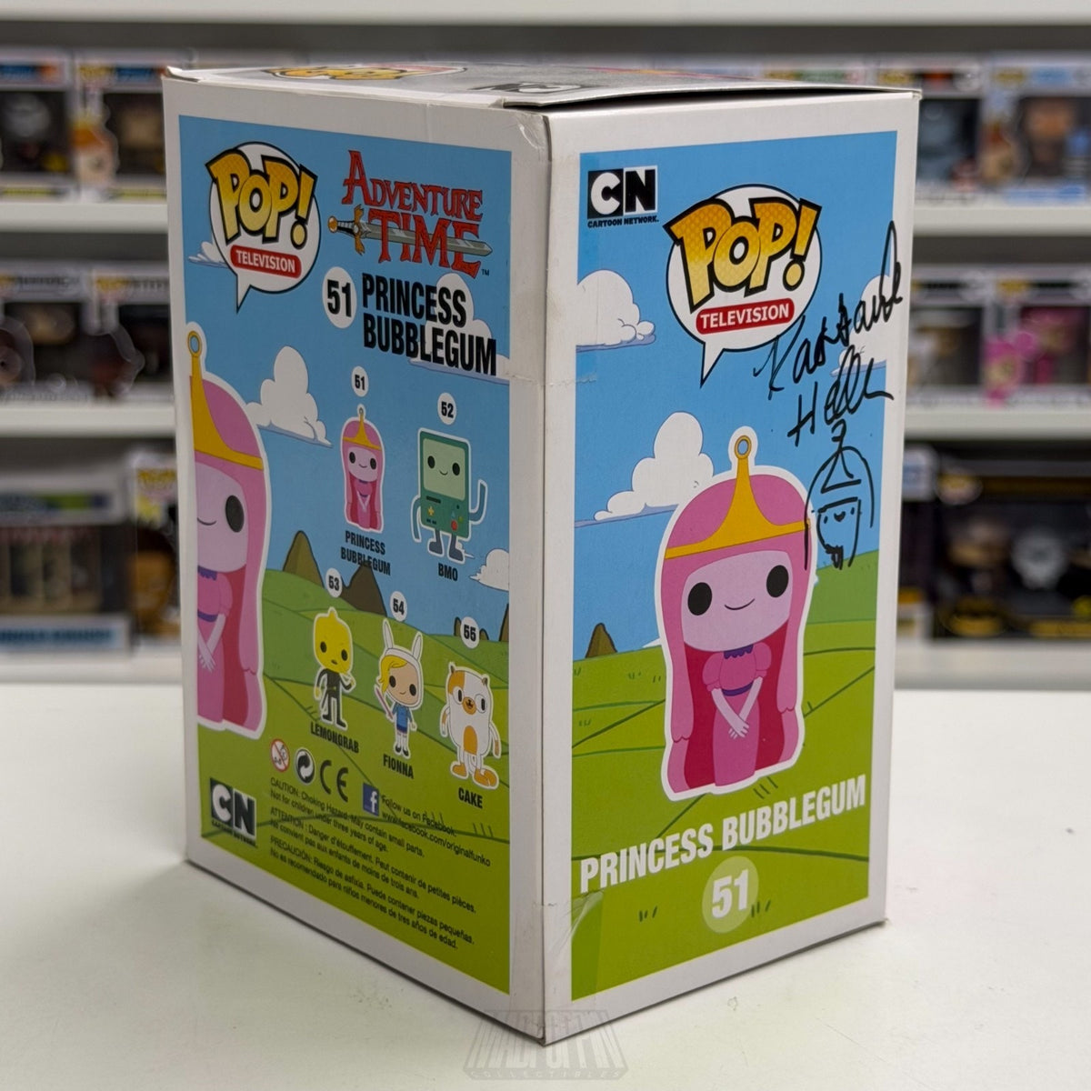 Funko Pop TV Adventure Time Princess Bubblegum Auto Kassandra Heller 51 Figure