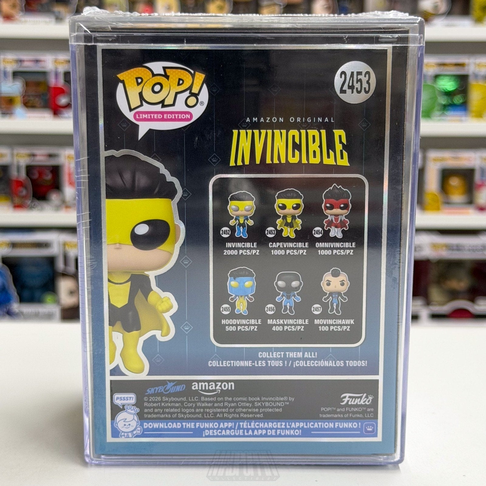 Funko Pop Invincible Capevincible 2453 SDCC 2026 LE 1000 OFFICIAL CON STICKER