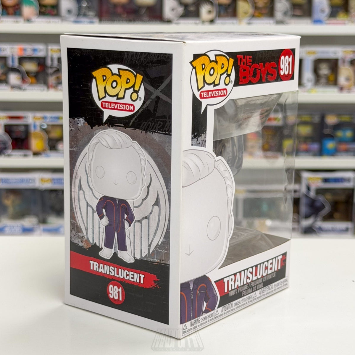 Funko Pop TV The Boys Translucent 981 Invisible Seven Supe Vought Vinyl Figure