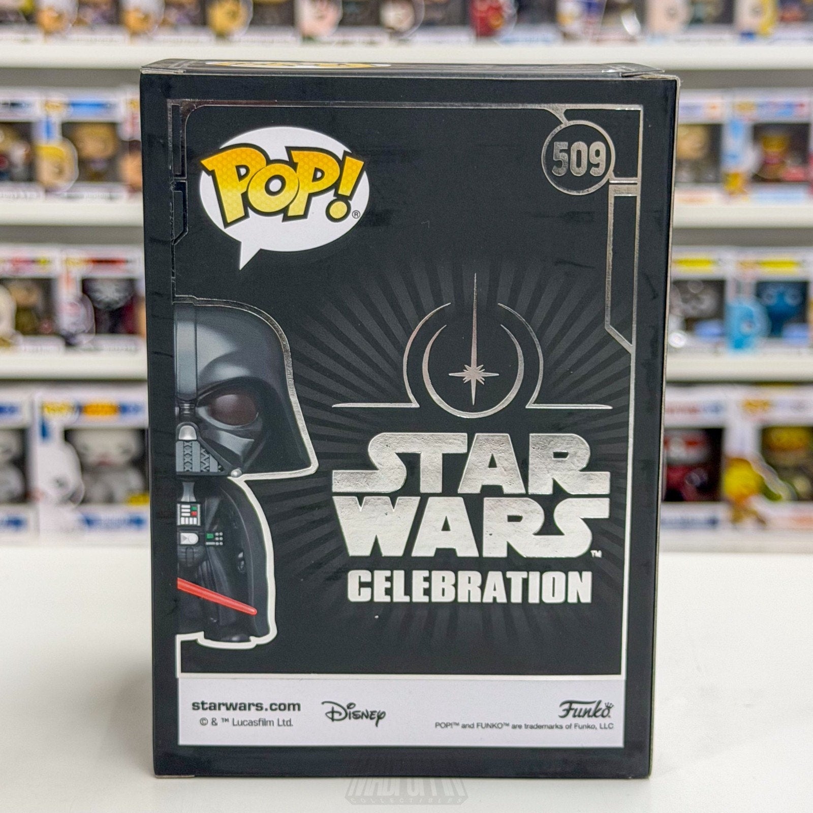 Funko Pop Star Wars Darth Vader Celebration Galactic Con 509 Sith Vinyl Figure