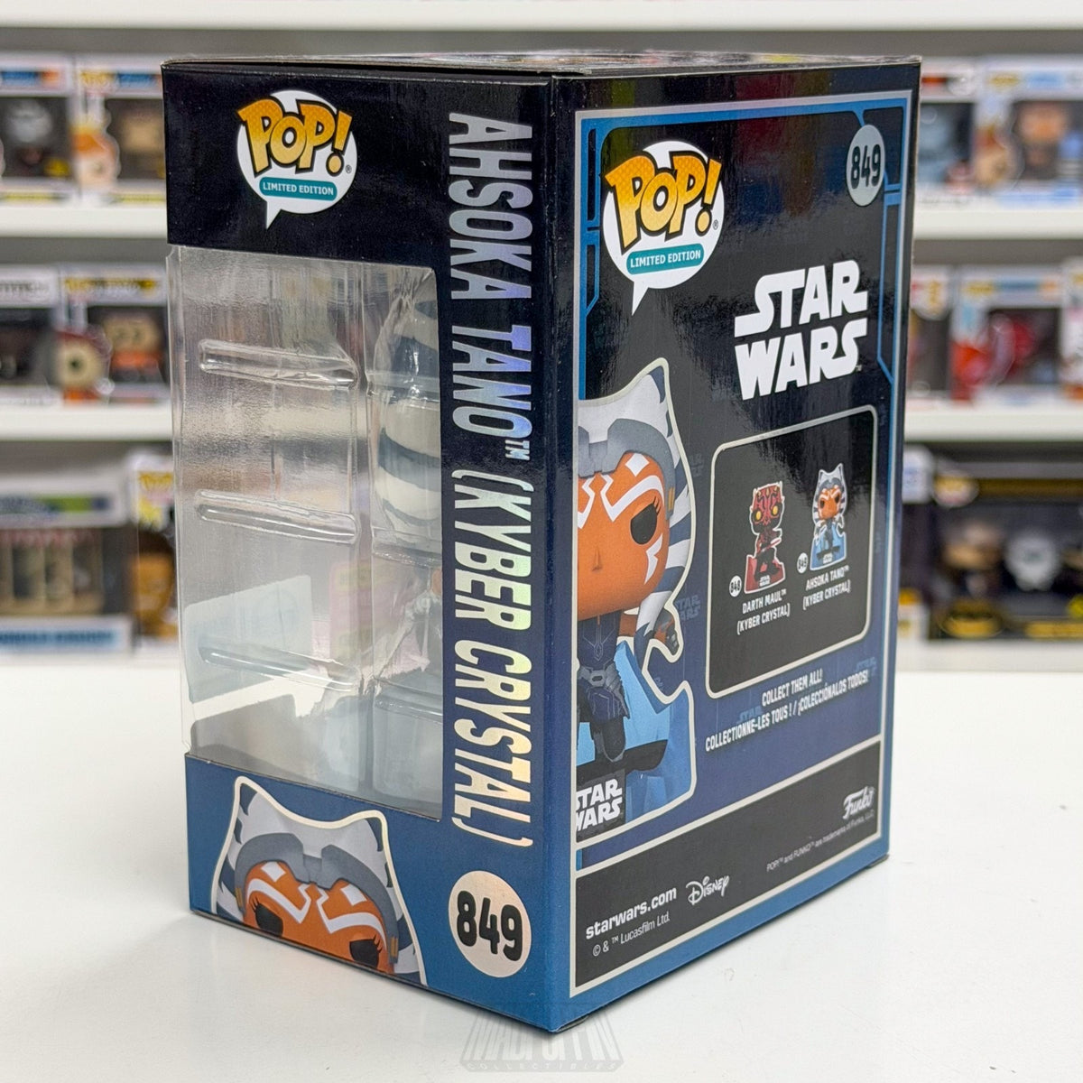 Funko Pop Star Wars Ahsoka Tano Kyber Crystal SDCC Limited 849 Jedi Vinyl Figure