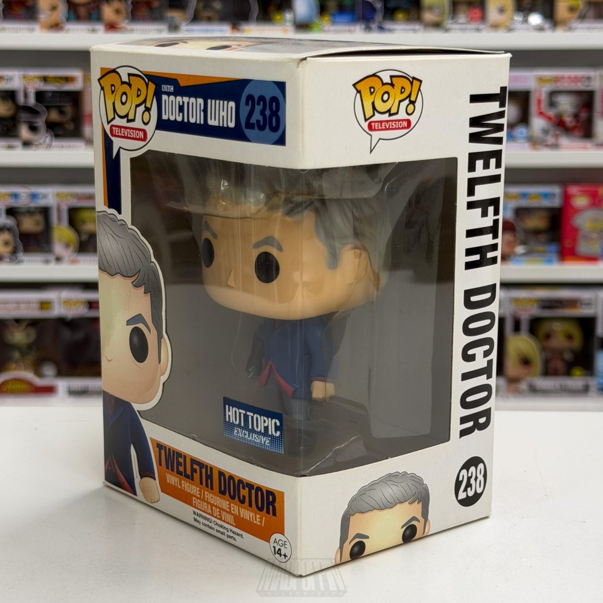 Funko Pop TV BBC Doctor Who Twelfth Doctor Hot Topic 238 Sci-Fi Toy Vinyl Figure