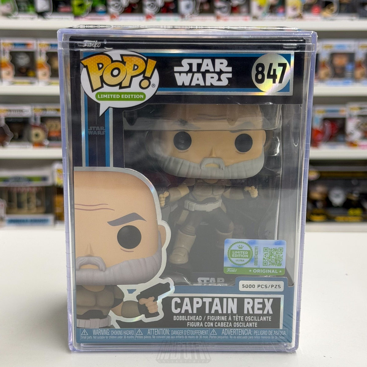Funko Pop Star Wars Captain Rex No Helmet Chalice Collectibles 847 Vinyl Figure